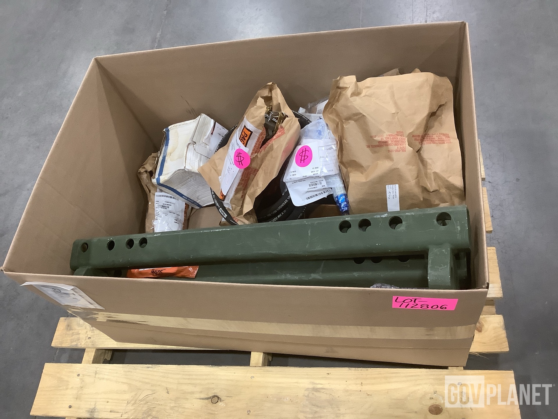 (4) Nozzles, (3) Hose Assemblies, (1) Flanged & Assorted Items