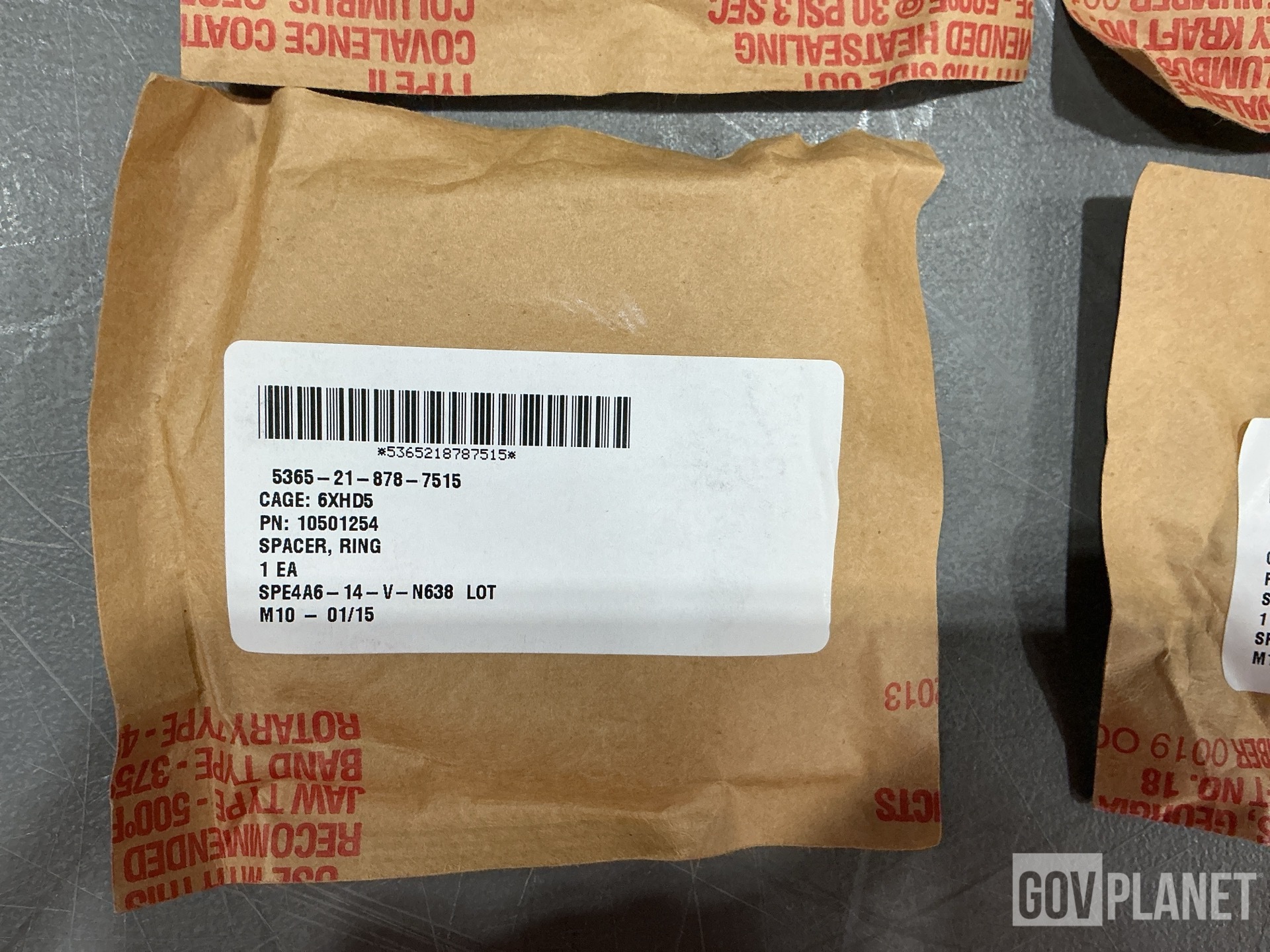 (30) General Dynamics 10501254 Ring Spacers