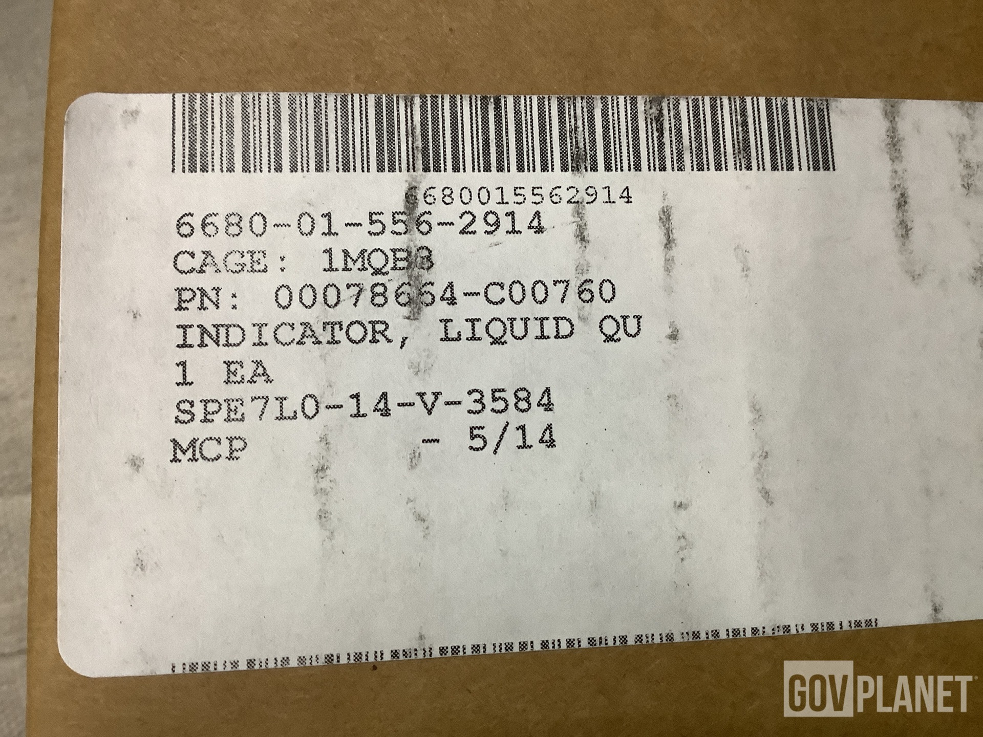 (162) Ametek 00078664-C00760 Fuel Quantity Indicators