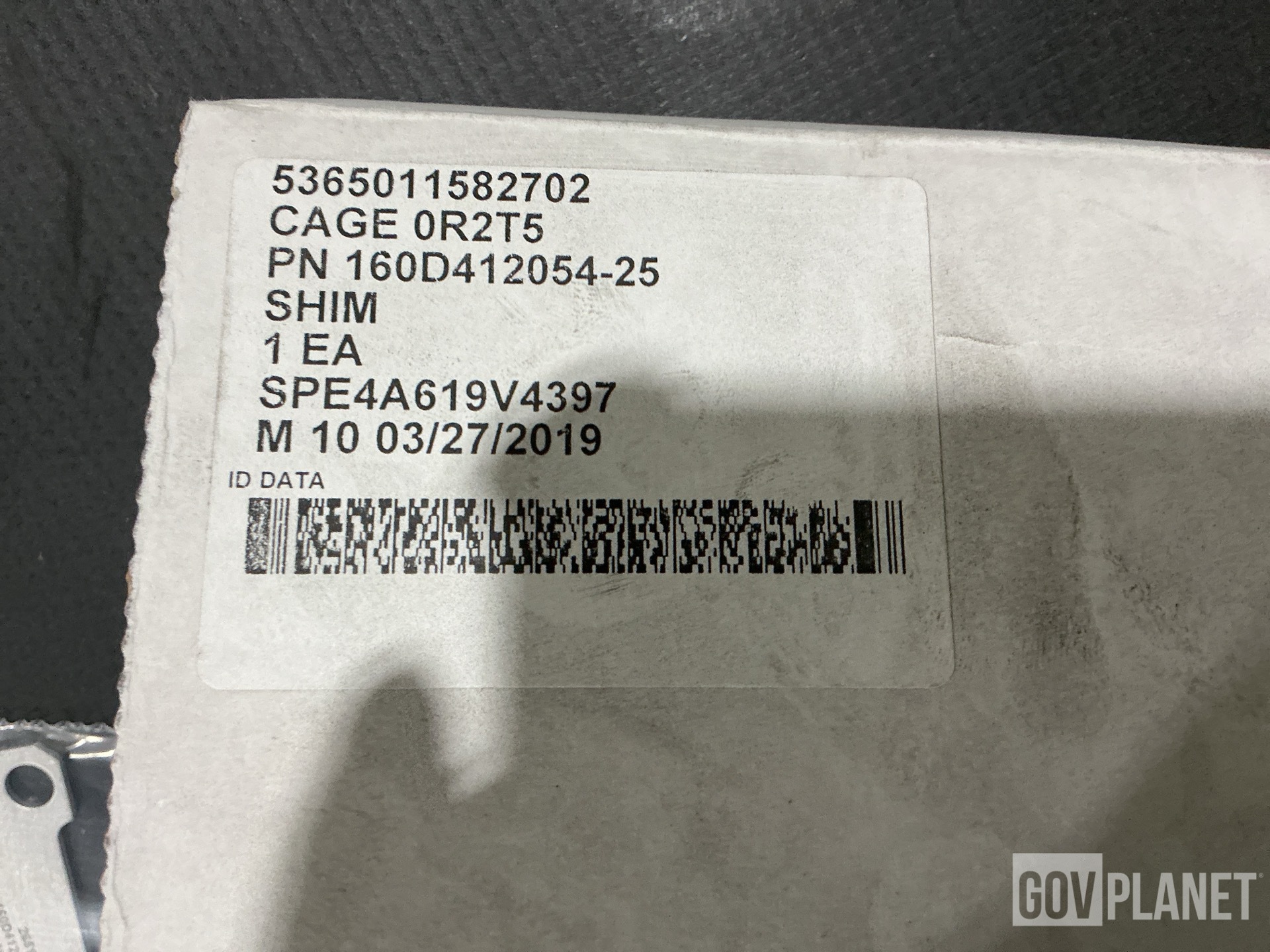 (1) Electric Motor, (169) V-Belts, (50) Shims & Assorted Items