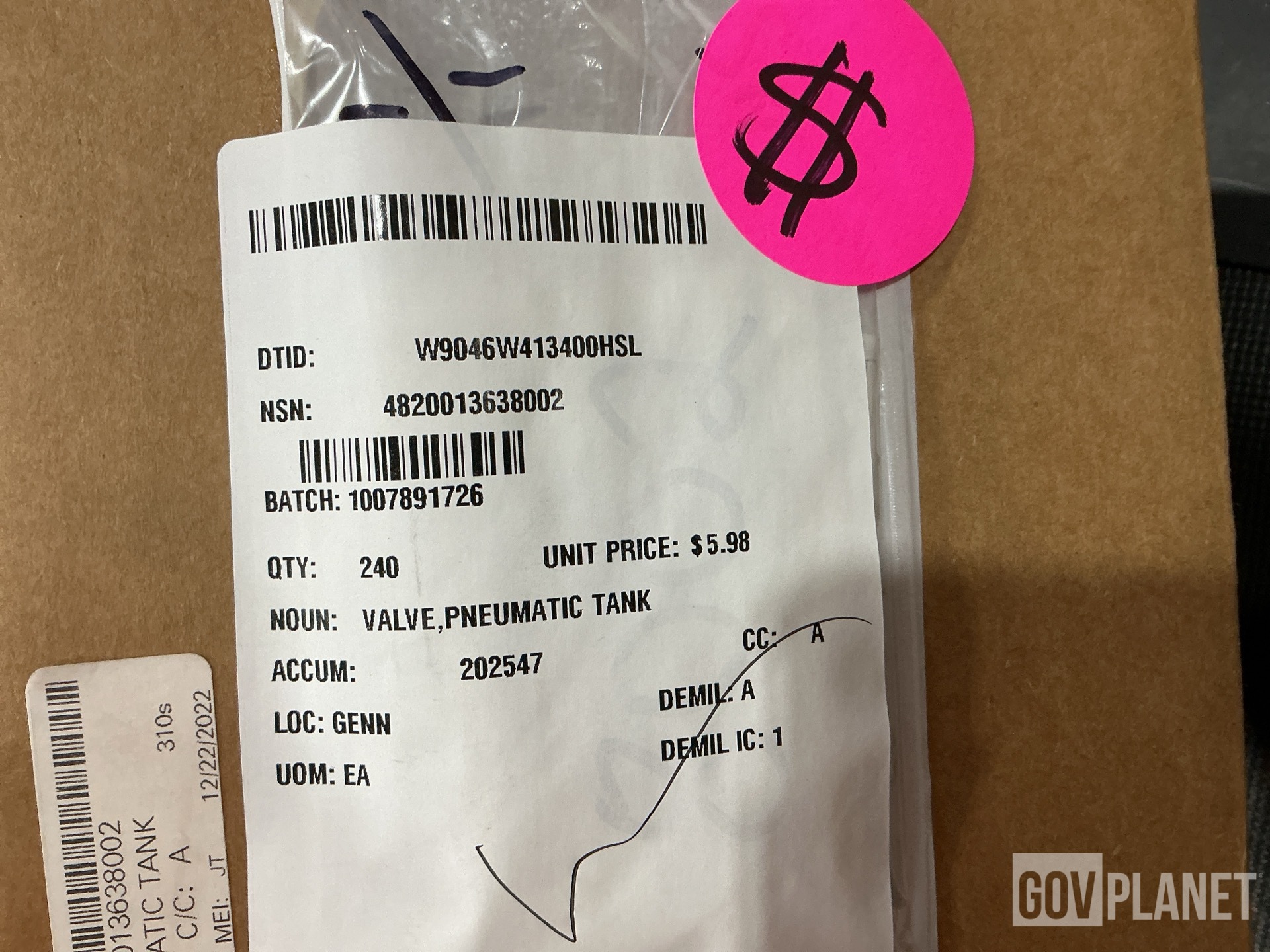 (240) Valves, (197) Pipe Nipples, (29) Metal Tubes & Assorted Items