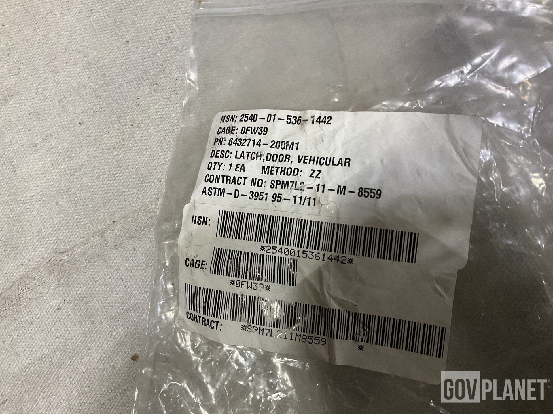 (72) BAE Systems 6432714-200M1 Vehicular Door Latches