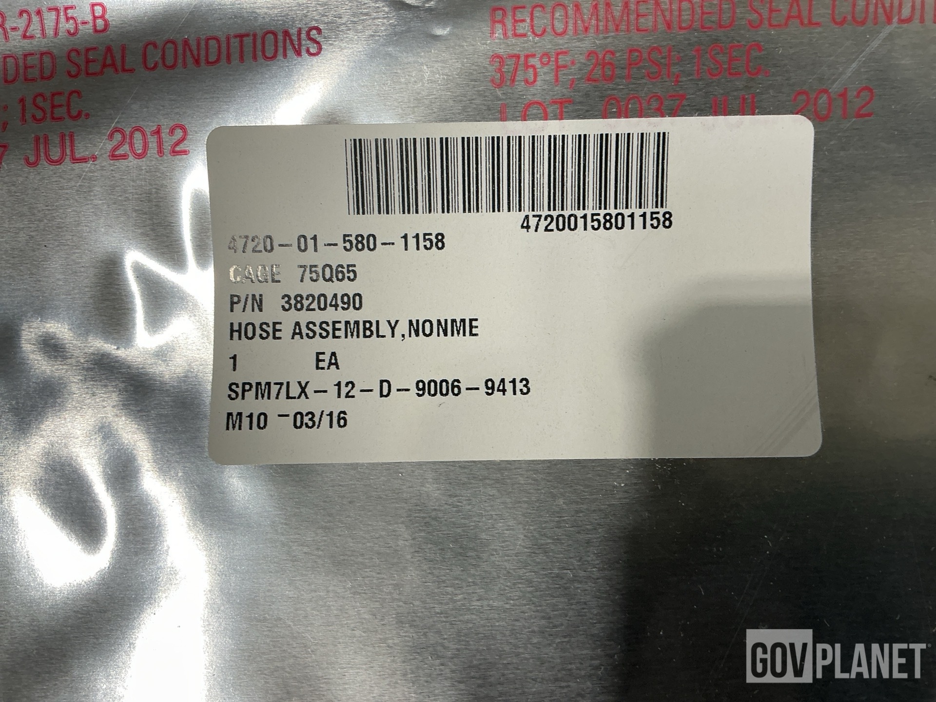 (22) Oshkosh 3820490 Non-Metallic Hose Assemblies
