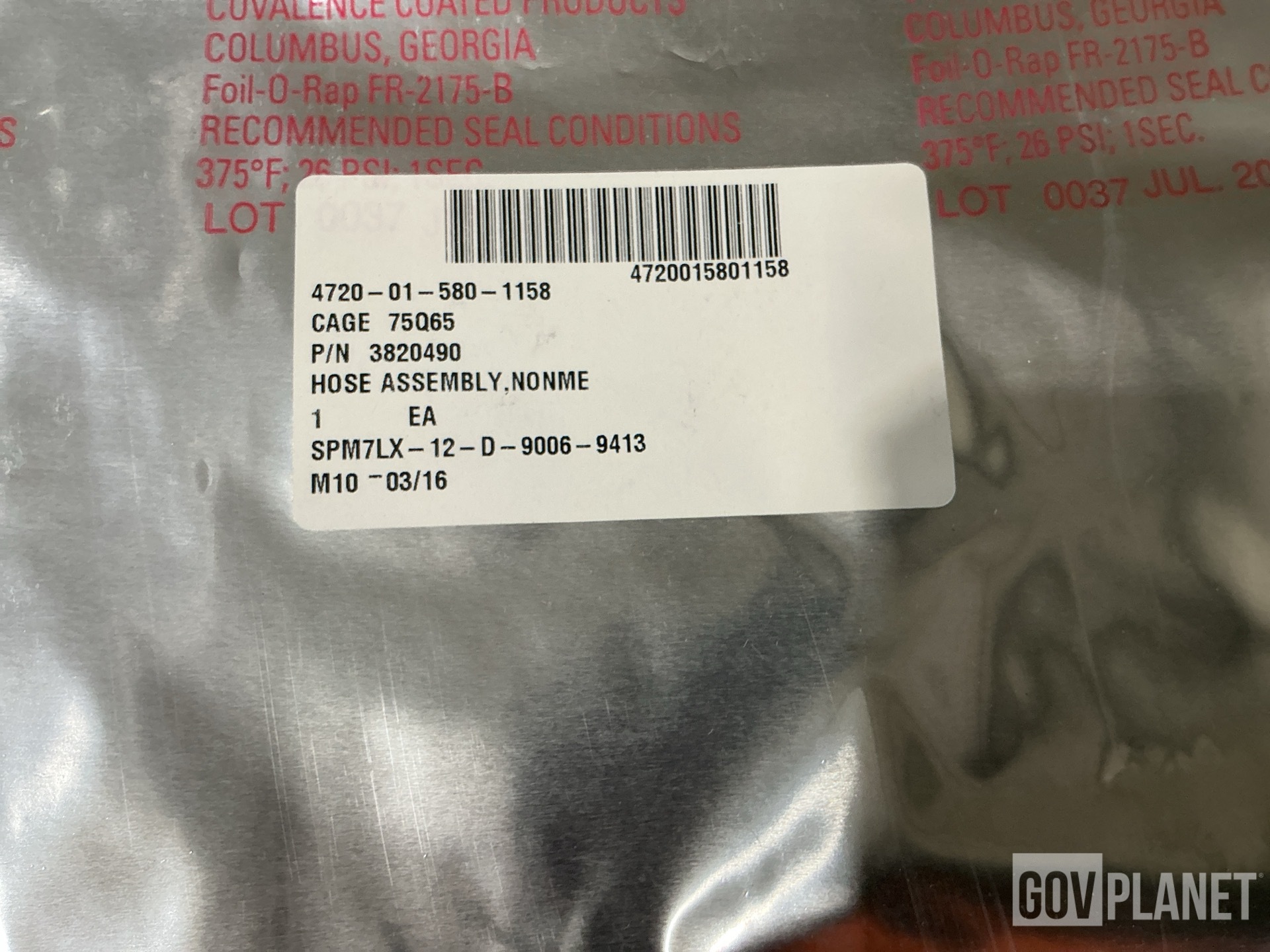 (22) Oshkosh 3820490 Non-Metallic Hose Assemblies