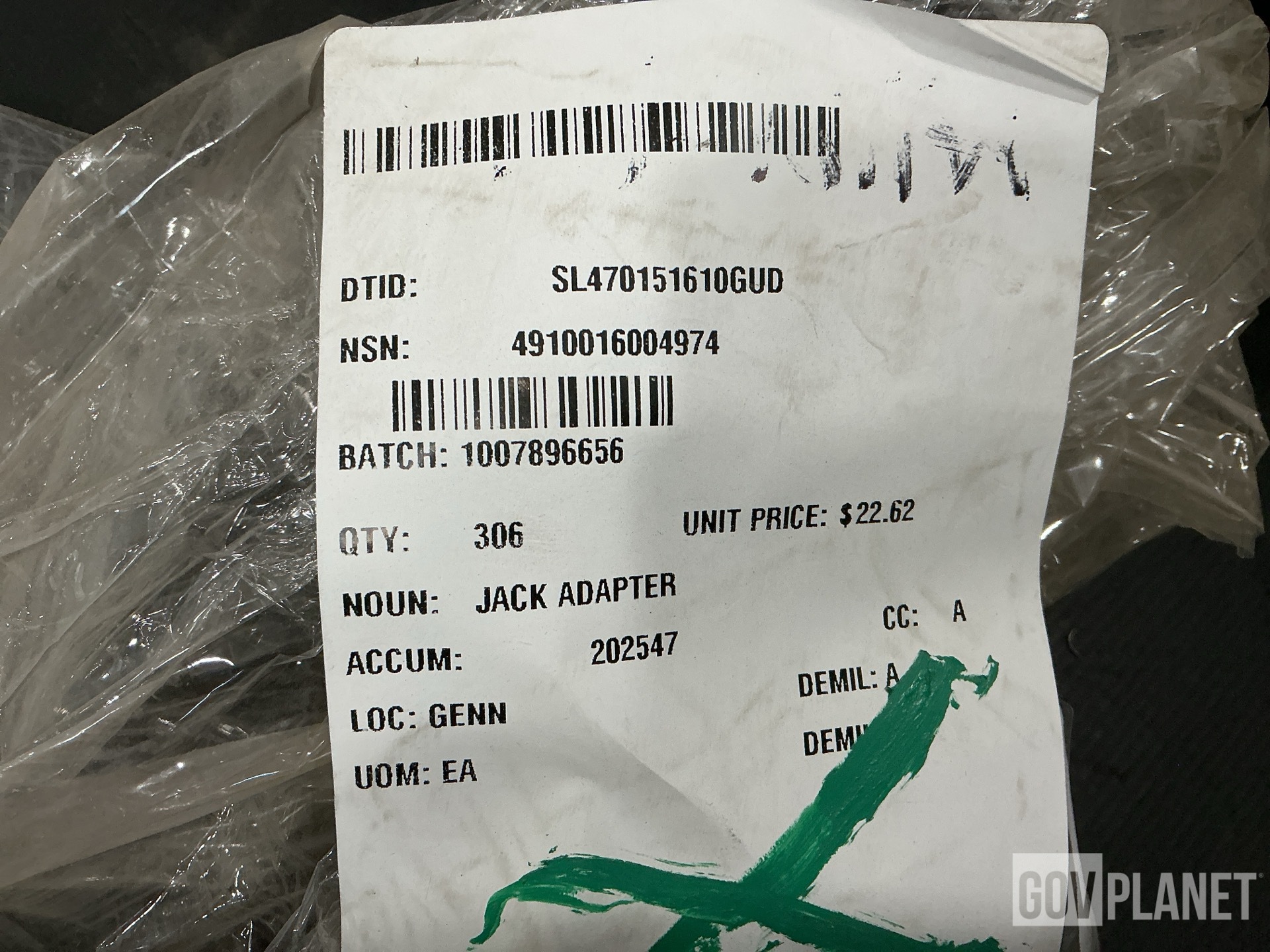 (306) 12557580 MATV Jack Adapters