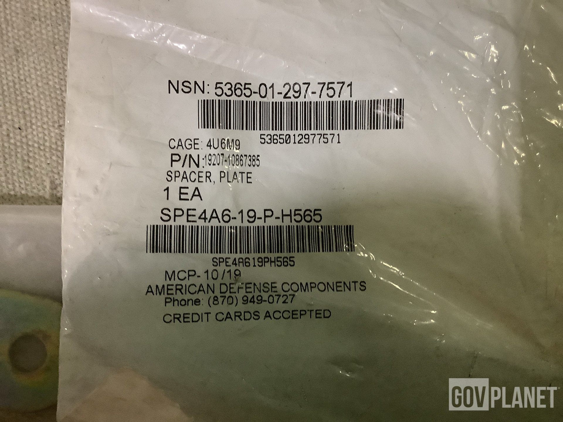 (6,500) Washers & (2,258) Assorted Plate Spacers