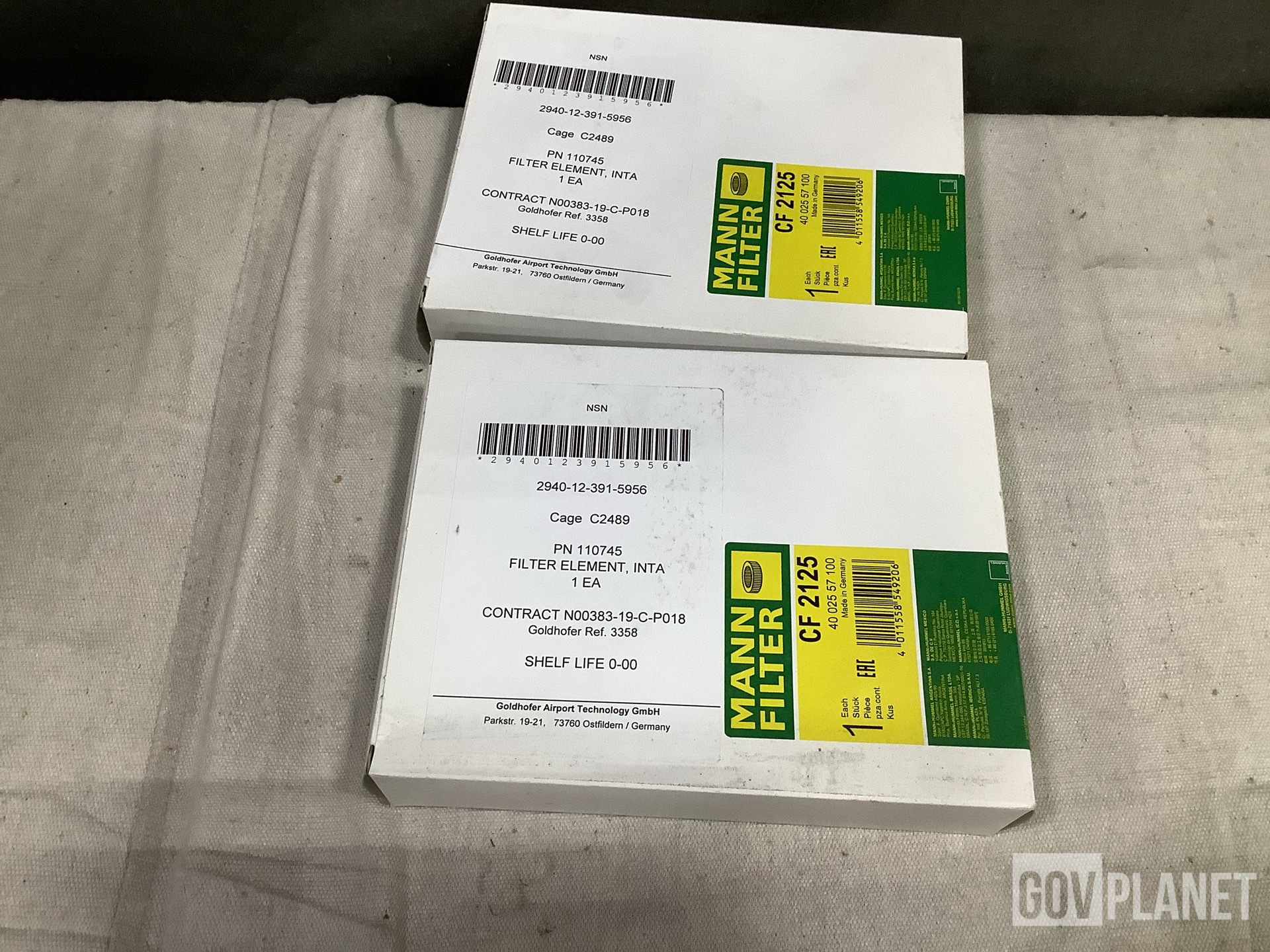 (86) Mann Filter CF2125 Air Intake Filters
