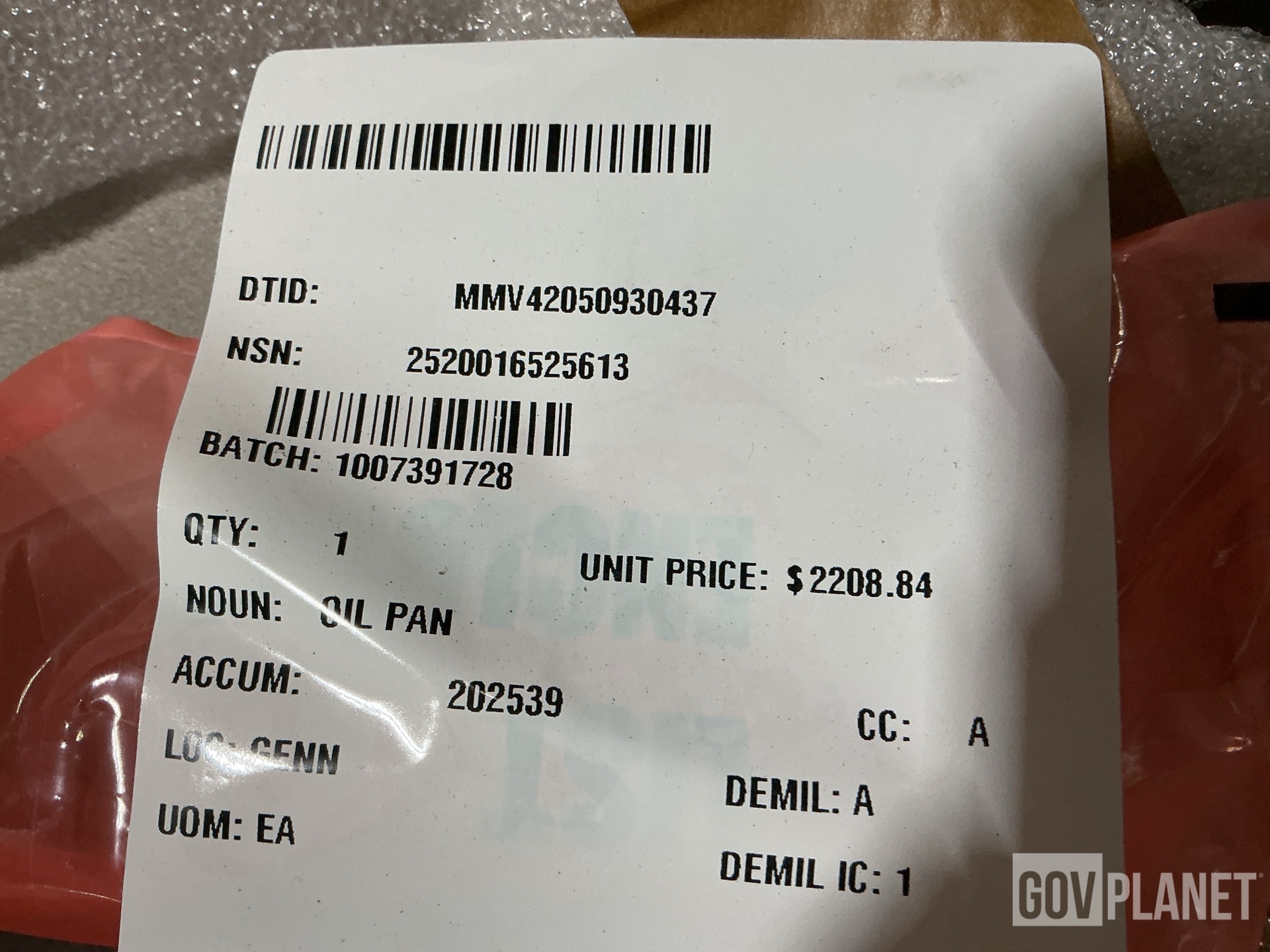 Oshkosh 4081955 Oil Pan