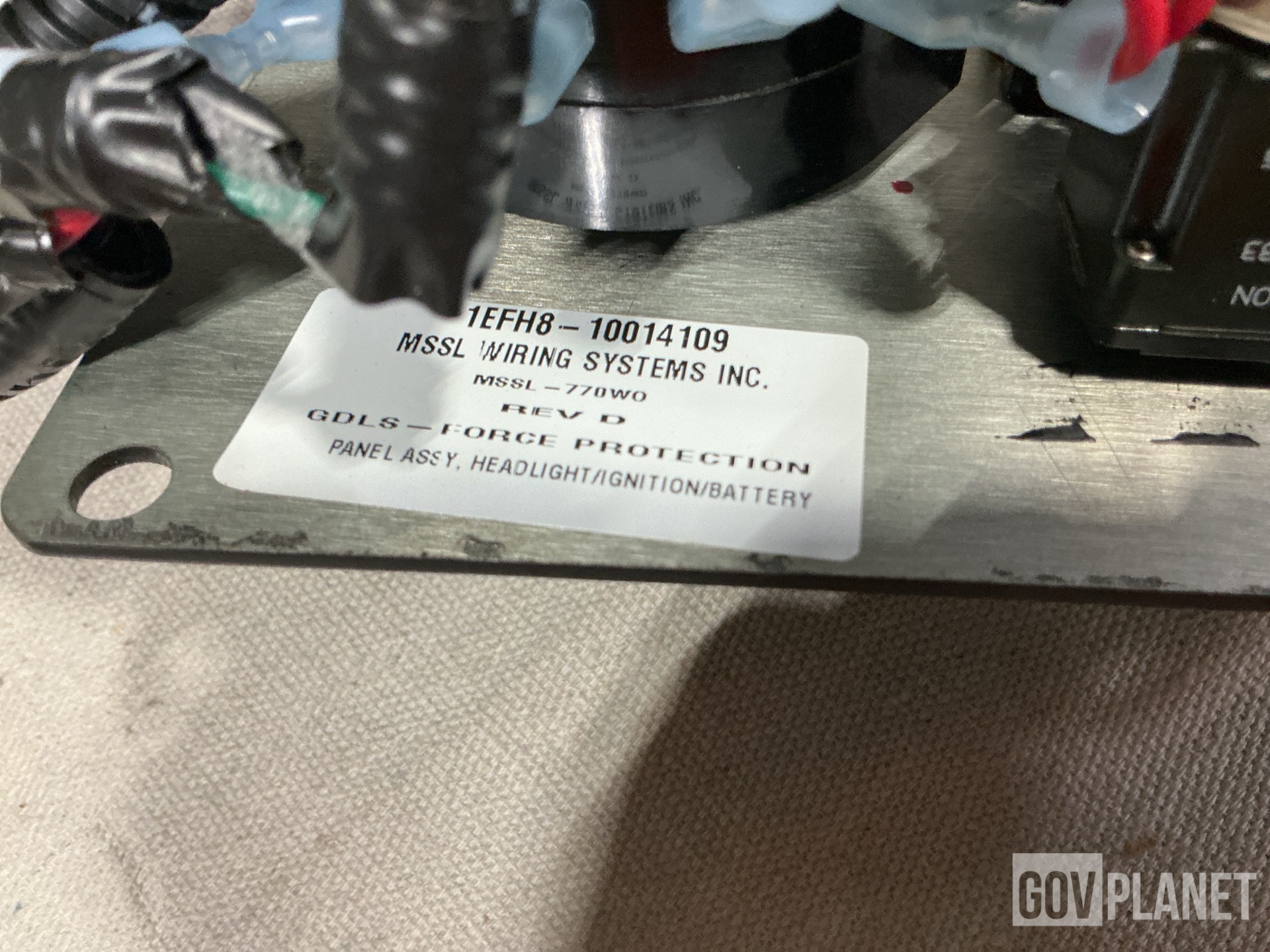 (26) General Dynamics 10014109 Vehicular Operation Panels