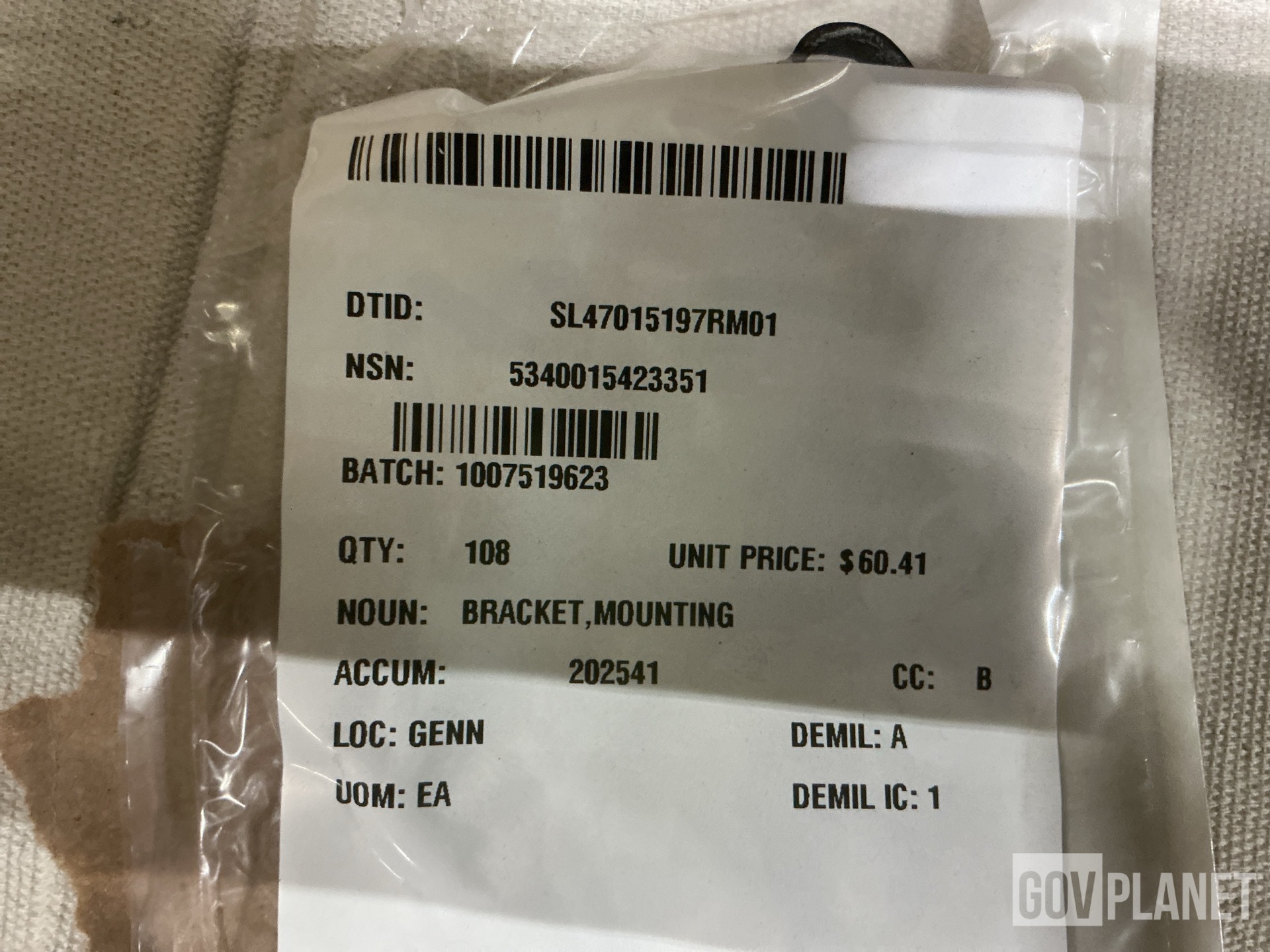 (108) Conax Florida 2005207-1 Mounting Brackets