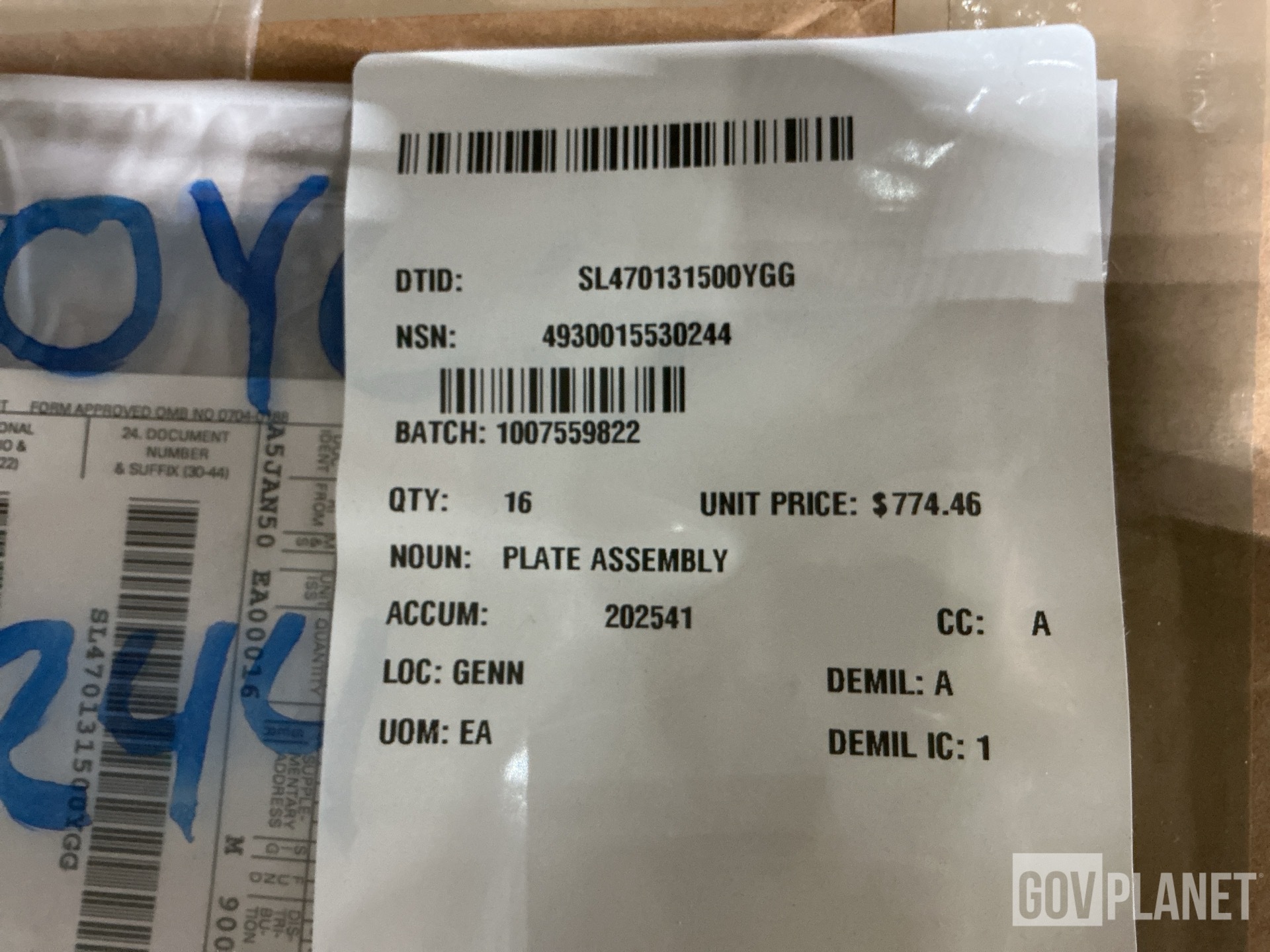 (16) Kampi Components 800190 Plate Assemblies