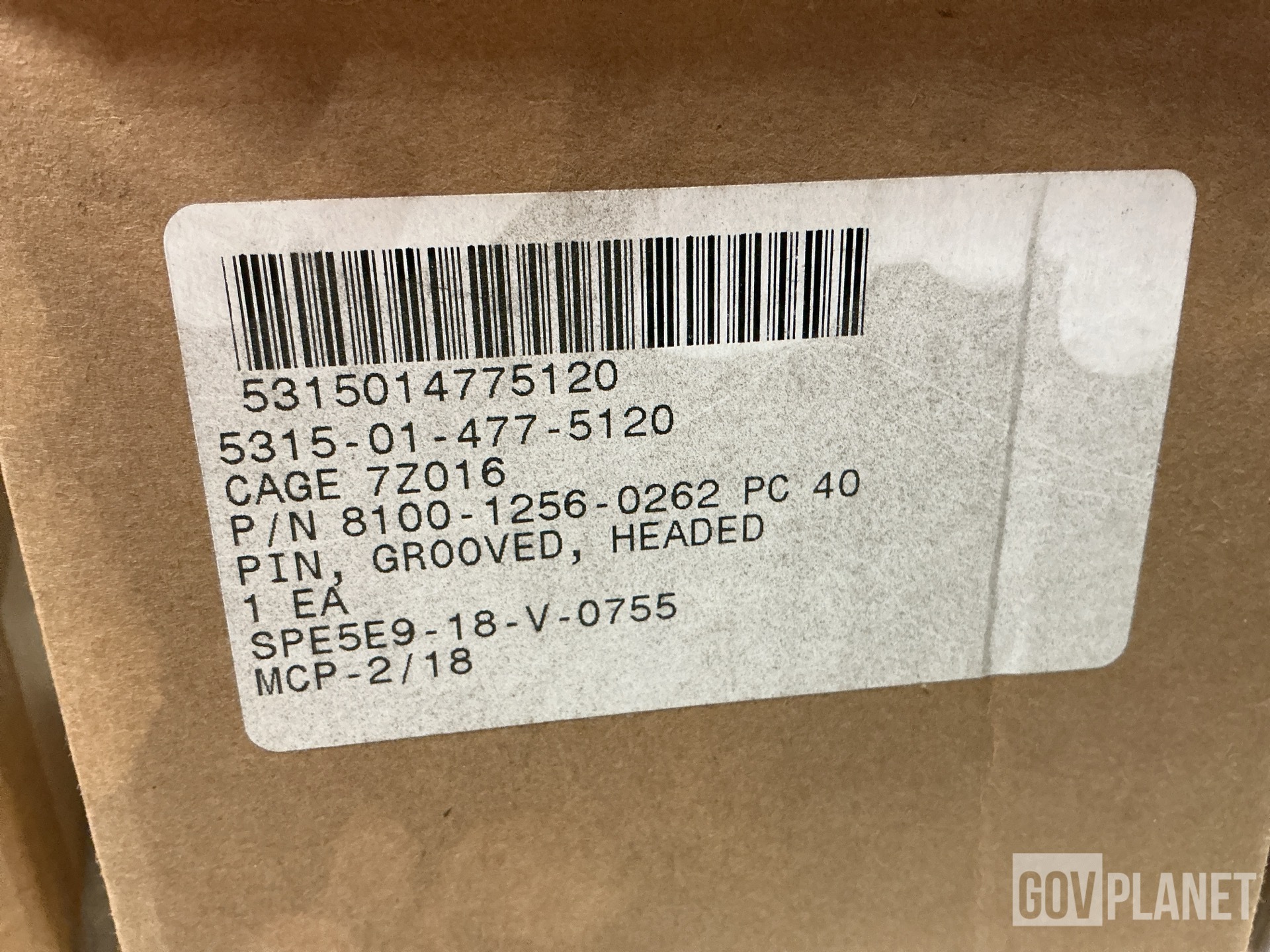 (24) Bath Iron Works 8100-1256-0262 PC 40 Headed Grooved Pins