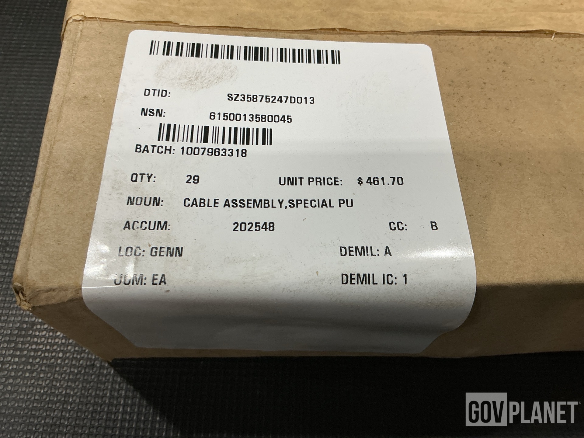 (29) CM Automotive Systems 50006550 Cable Assemblies