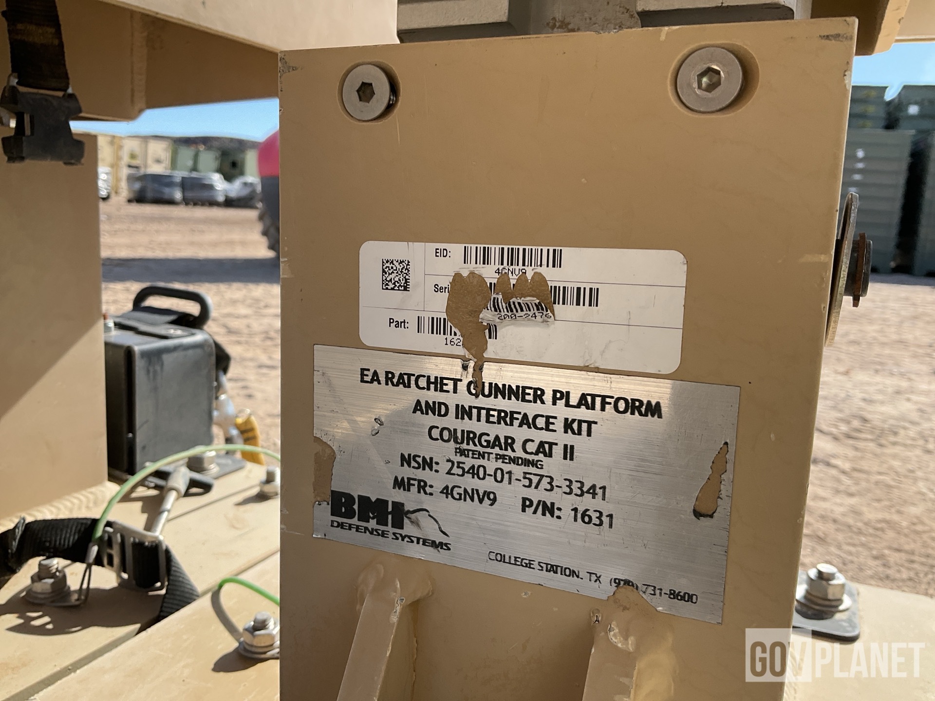 (4) BMI Defense 1631 Gunner Platform & Interface Kits
