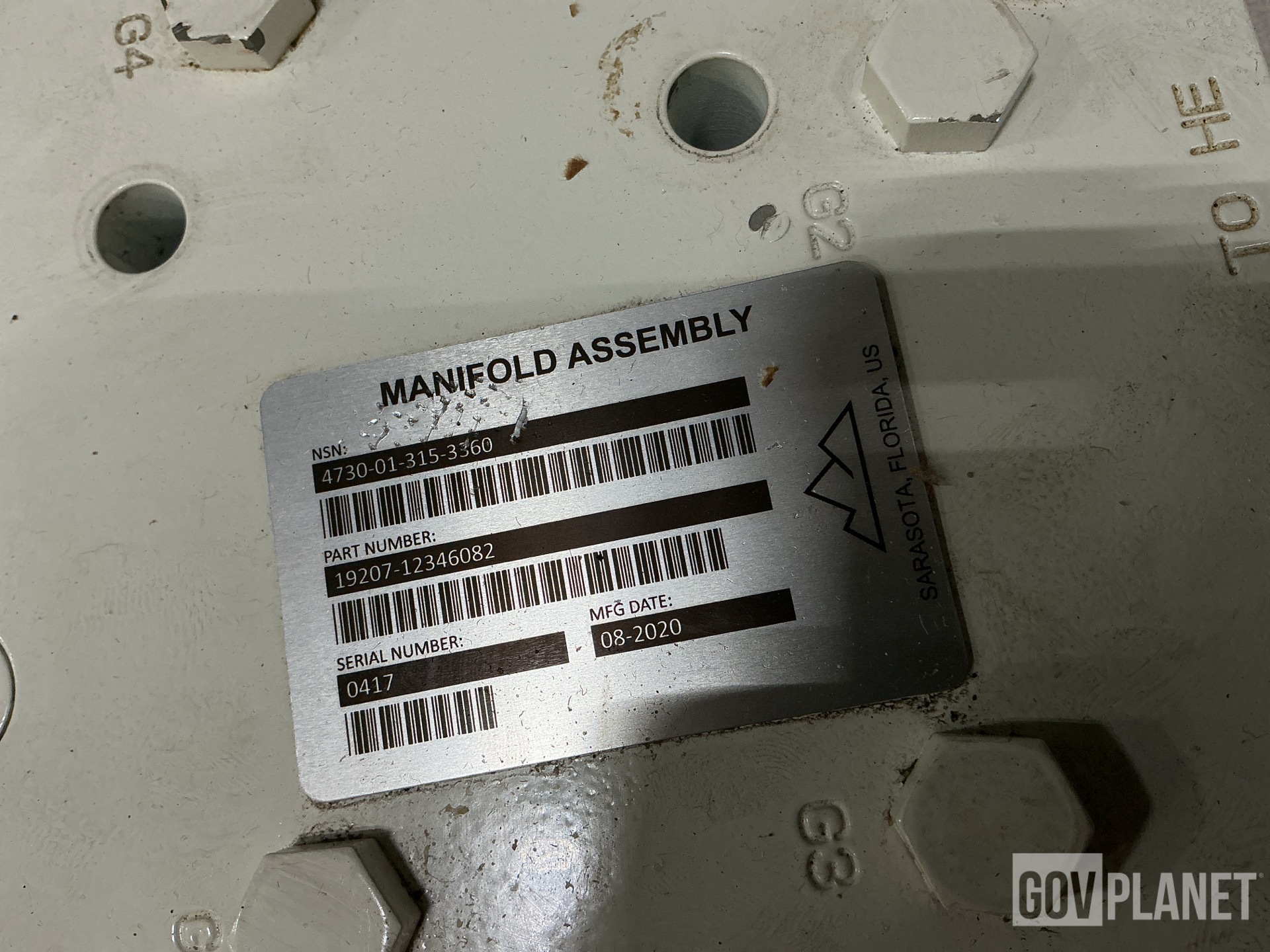 12346082 Manifold Assembly