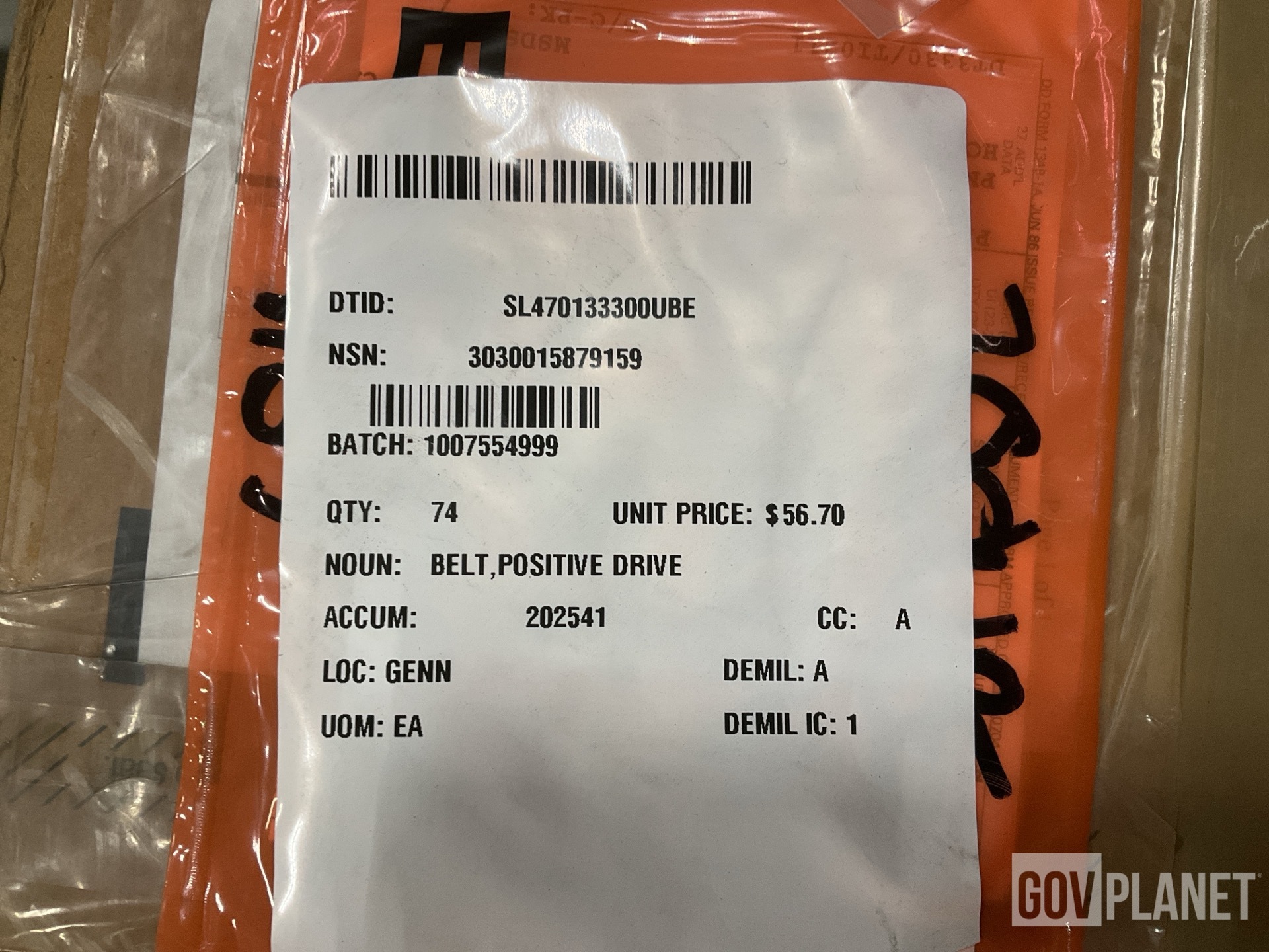 (74) Centreville 1G382-97011 Positive Drive Belts