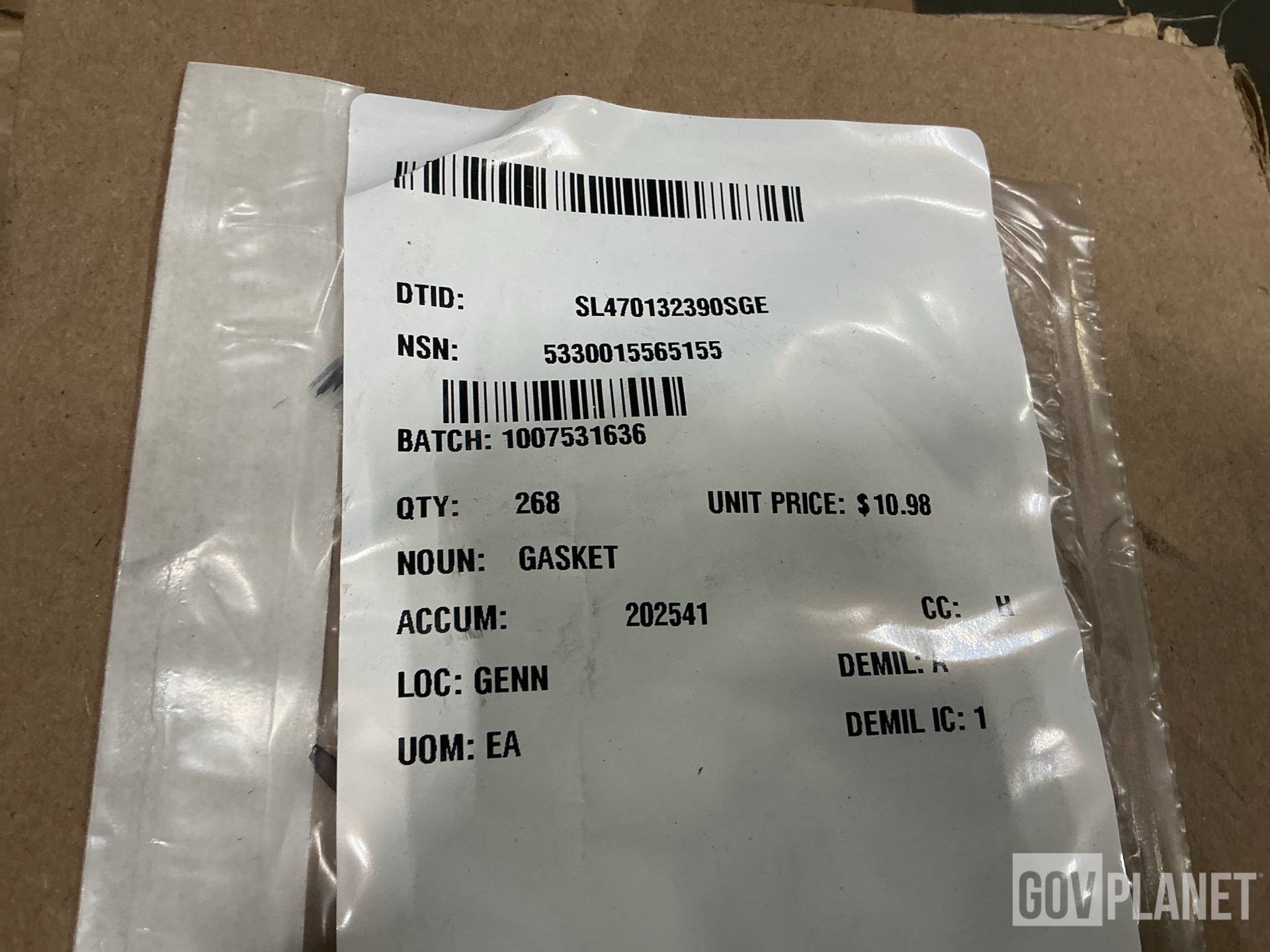 (268) Navistar Defense 1841227C1 Gaskets