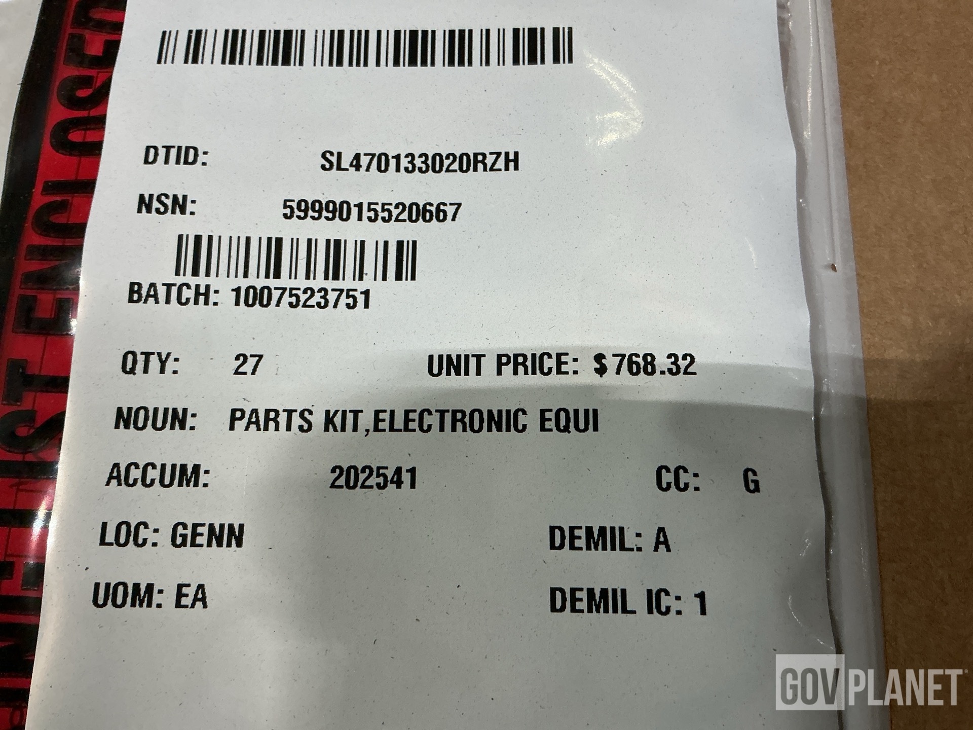 (27) Ruta Supplies 3675593 Electronic Inter-Box Parts Kits