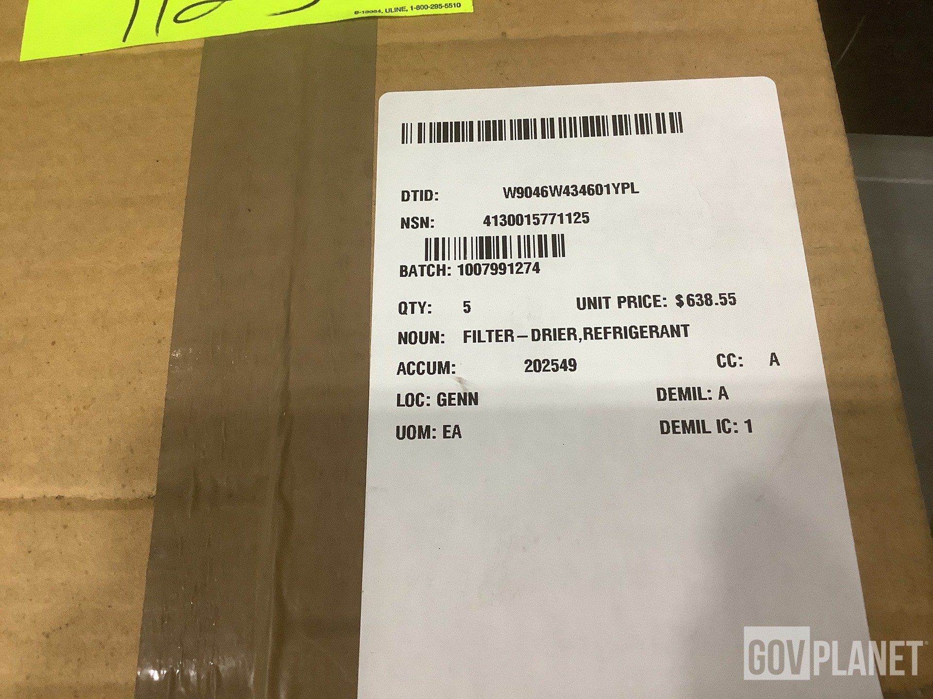 (5) Real-Time Laboratories 171375320C Filter Units