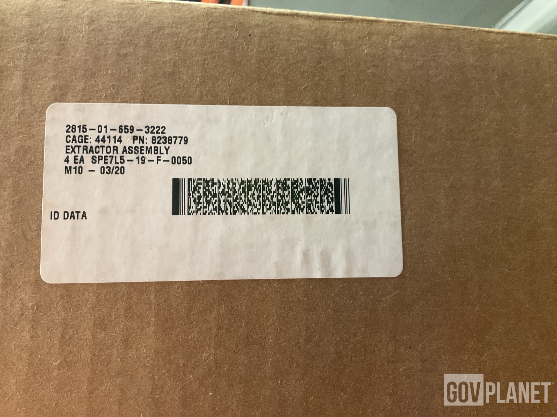 (66) BAE Systems 8238779 Extractor Assemblies