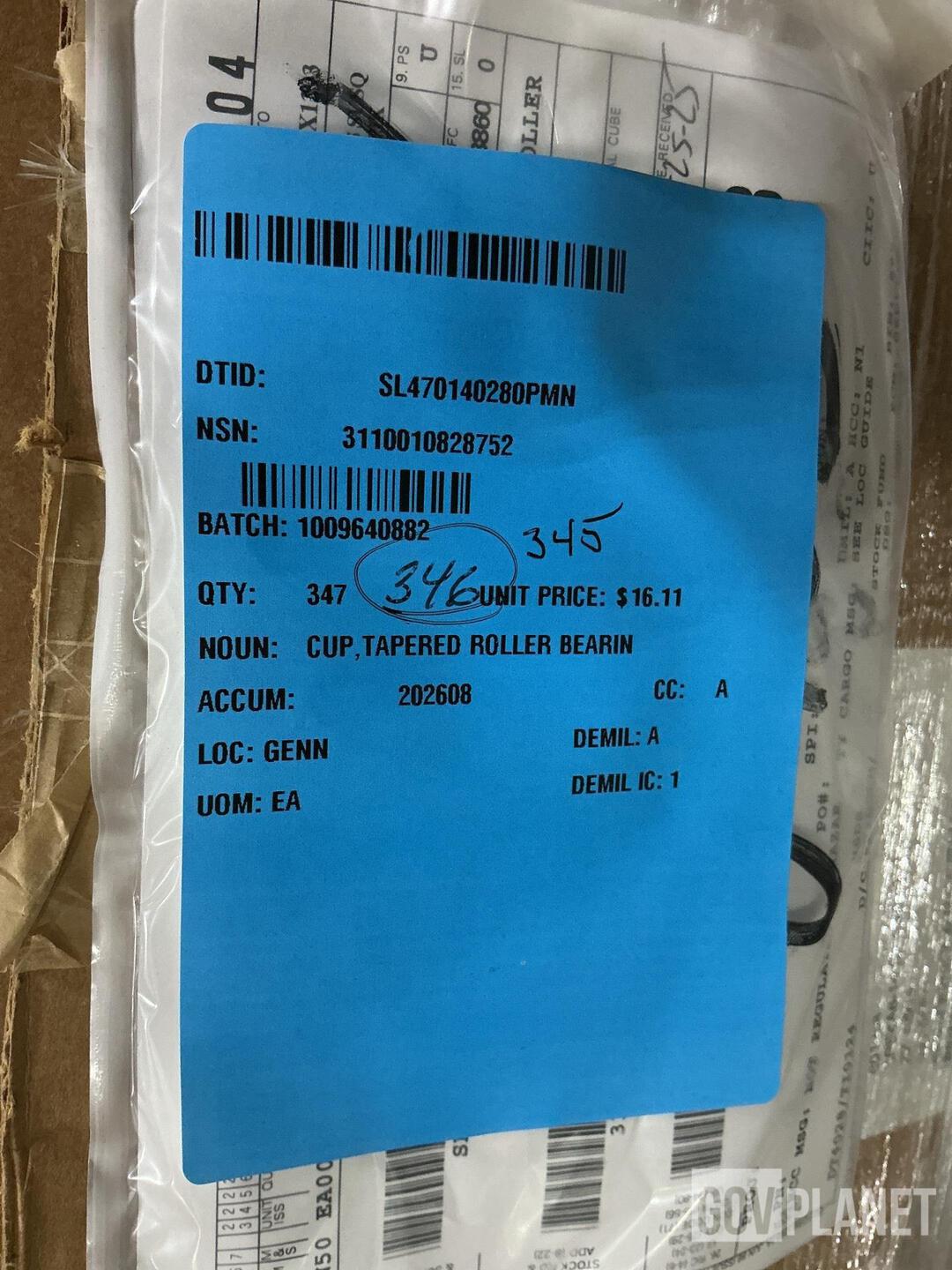 (345) HDT Vehicle Components JLM-710910 Tapered Roller Bearing Cups