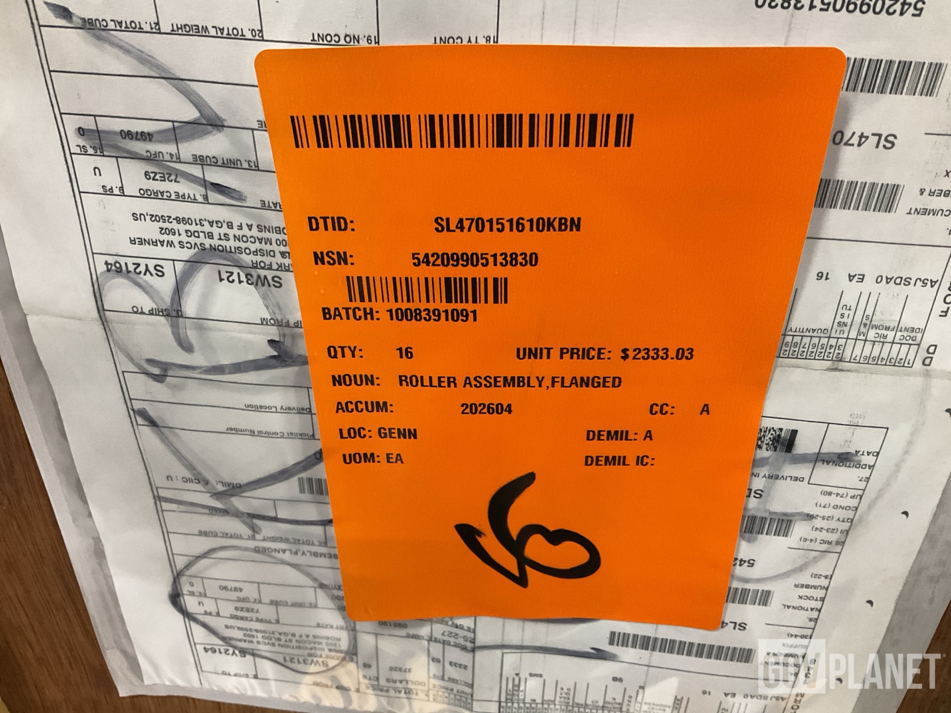 (16) WFEL Limited FV3001046 Roller Assemblies