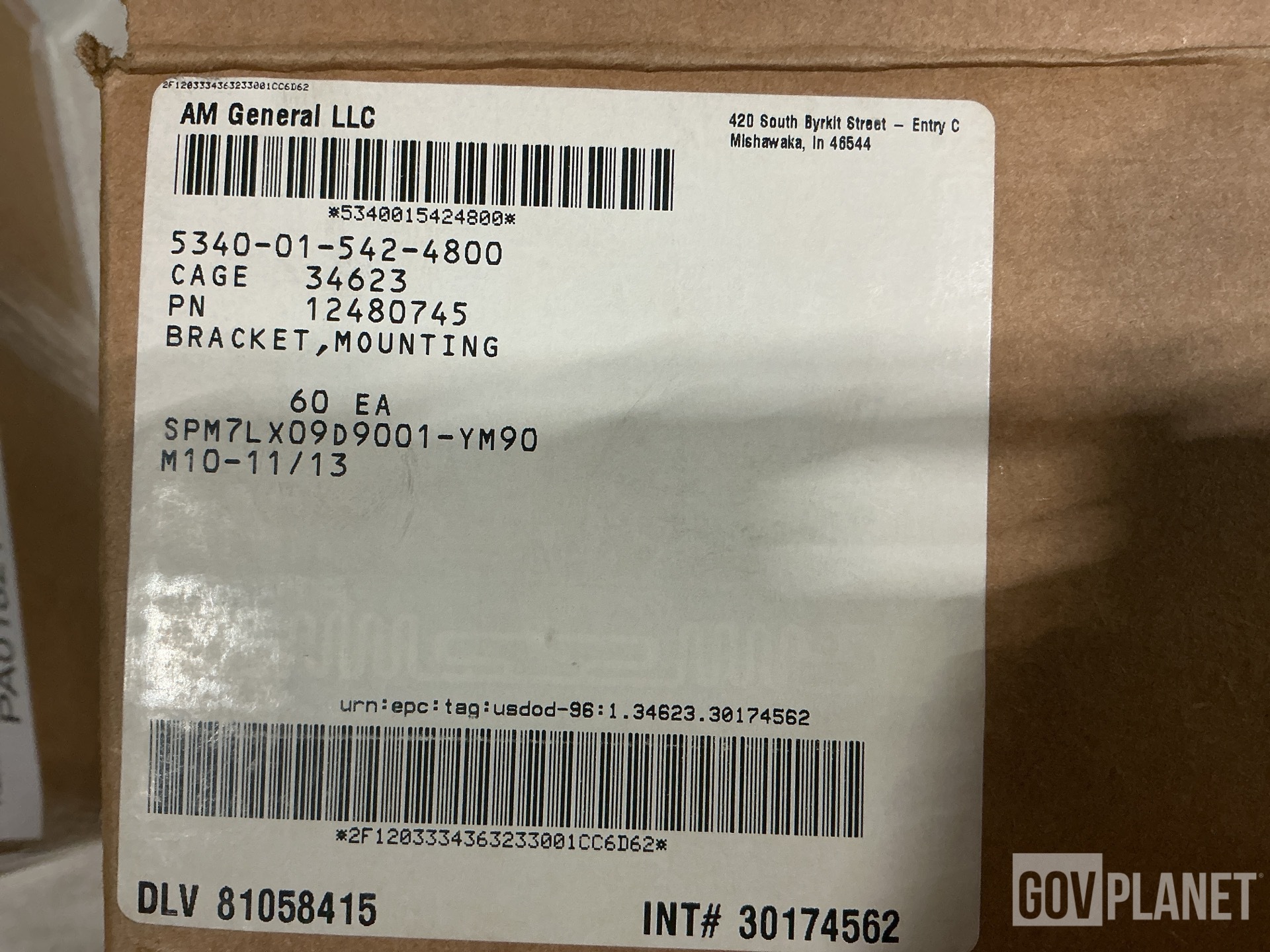 (149) AM General 12480745 Mounting Brackets