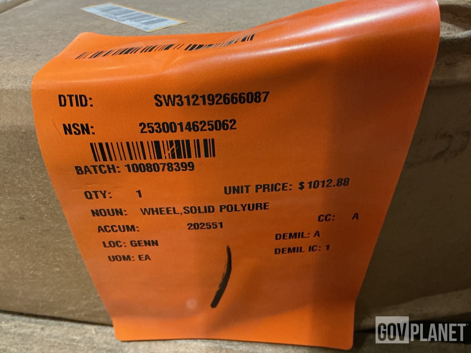 Sunray 12469575 Solid Polyurethane Wheel