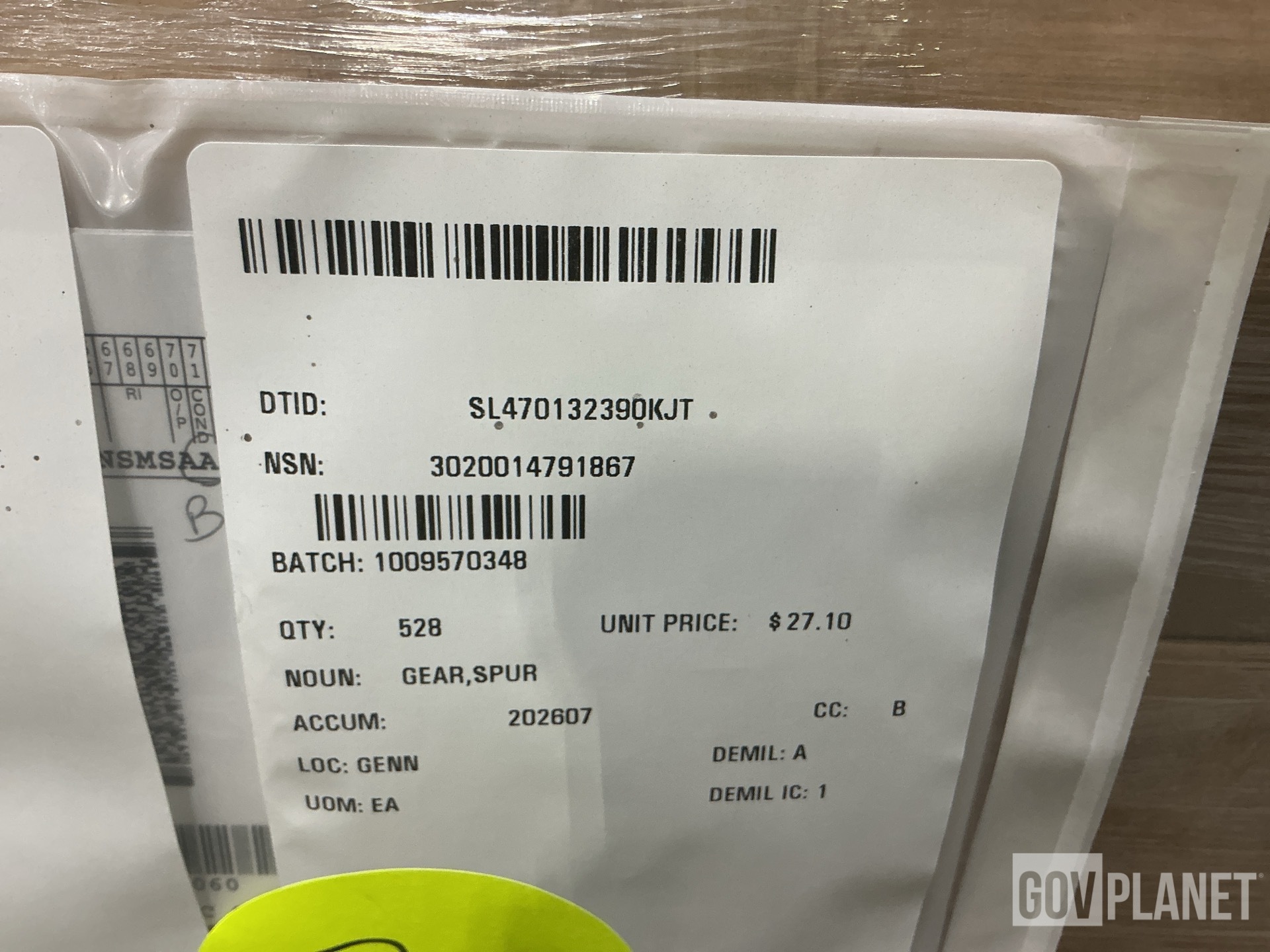 (528) Oshkosh 3000218 Spur Gears