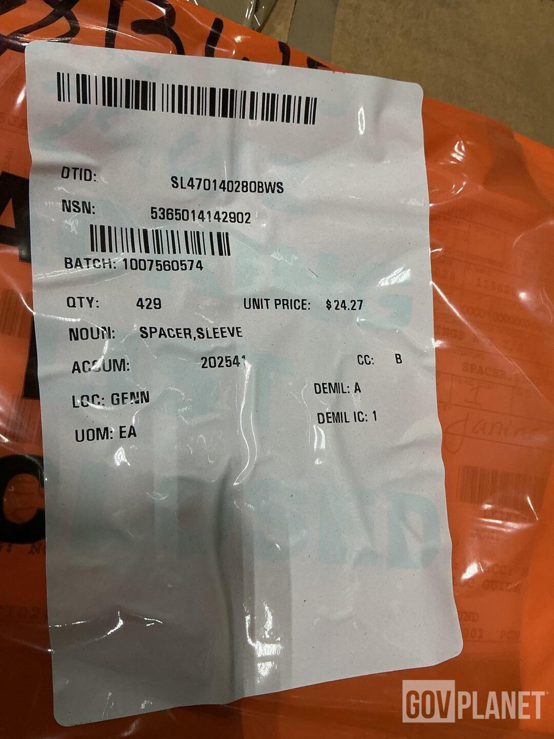 (429) AM General 5594531-B Sleeve Spacers