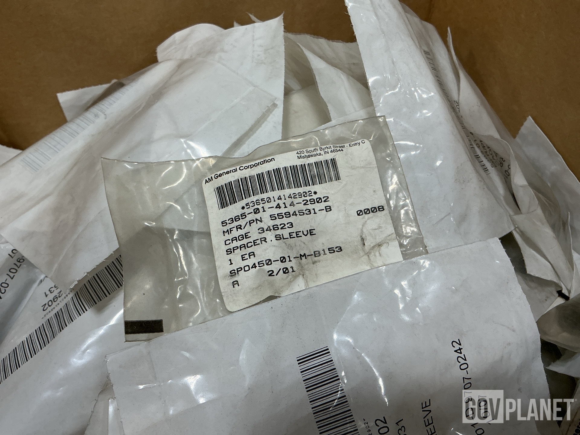 (429) AM General 5594531-B Sleeve Spacers