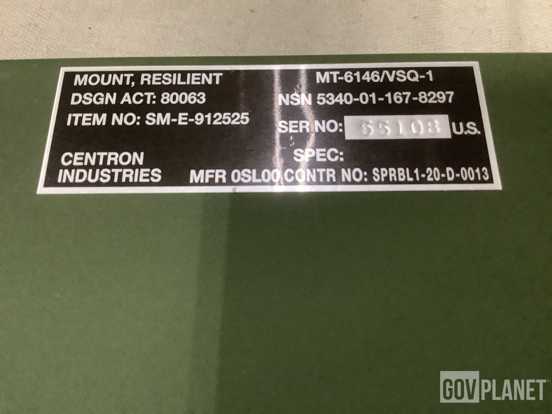 (23) Centron Industries MT-6146/VSQ-1 Resilient Mounts
