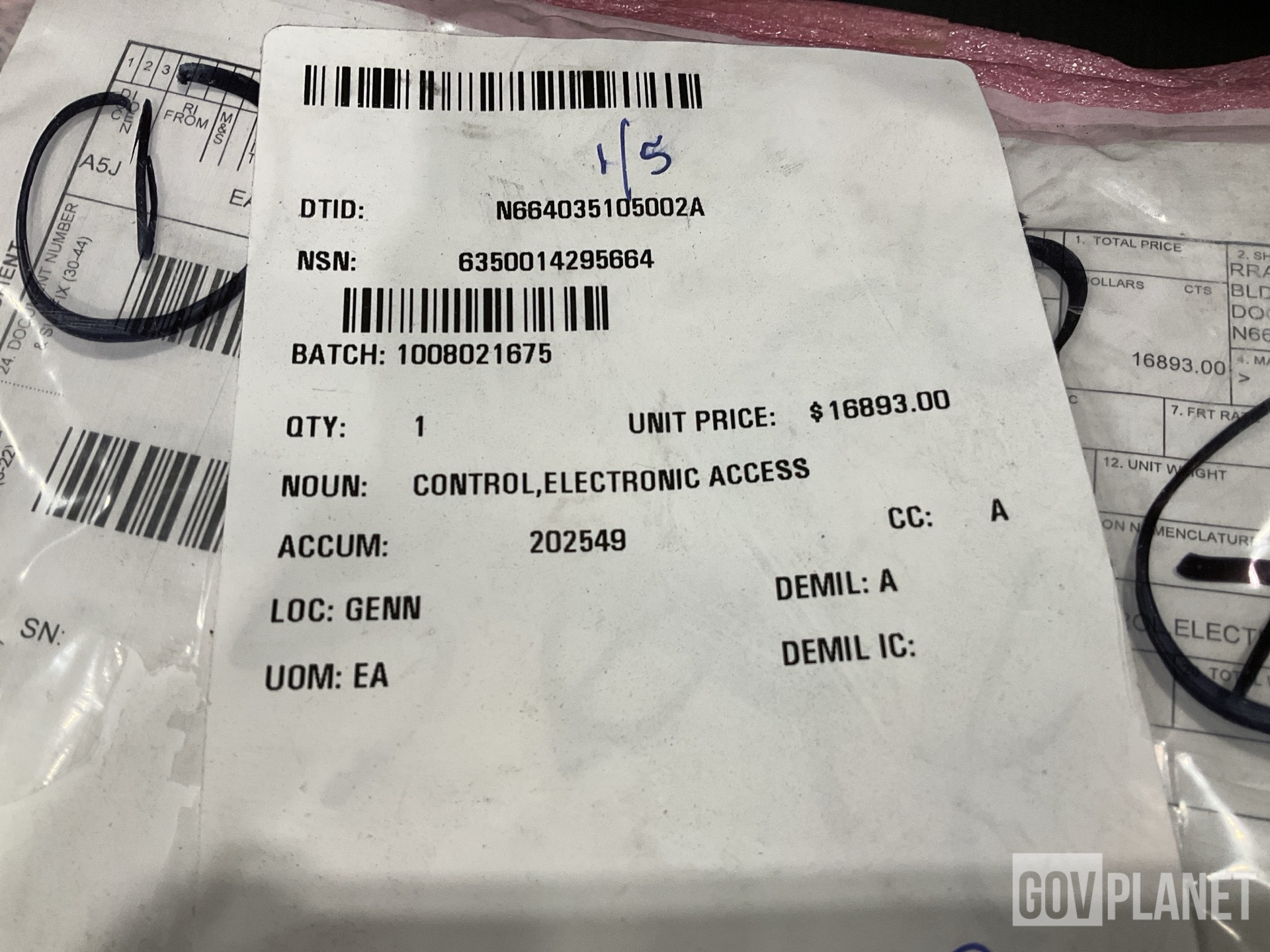 L3 10416-1200-01 Electronic Access Control