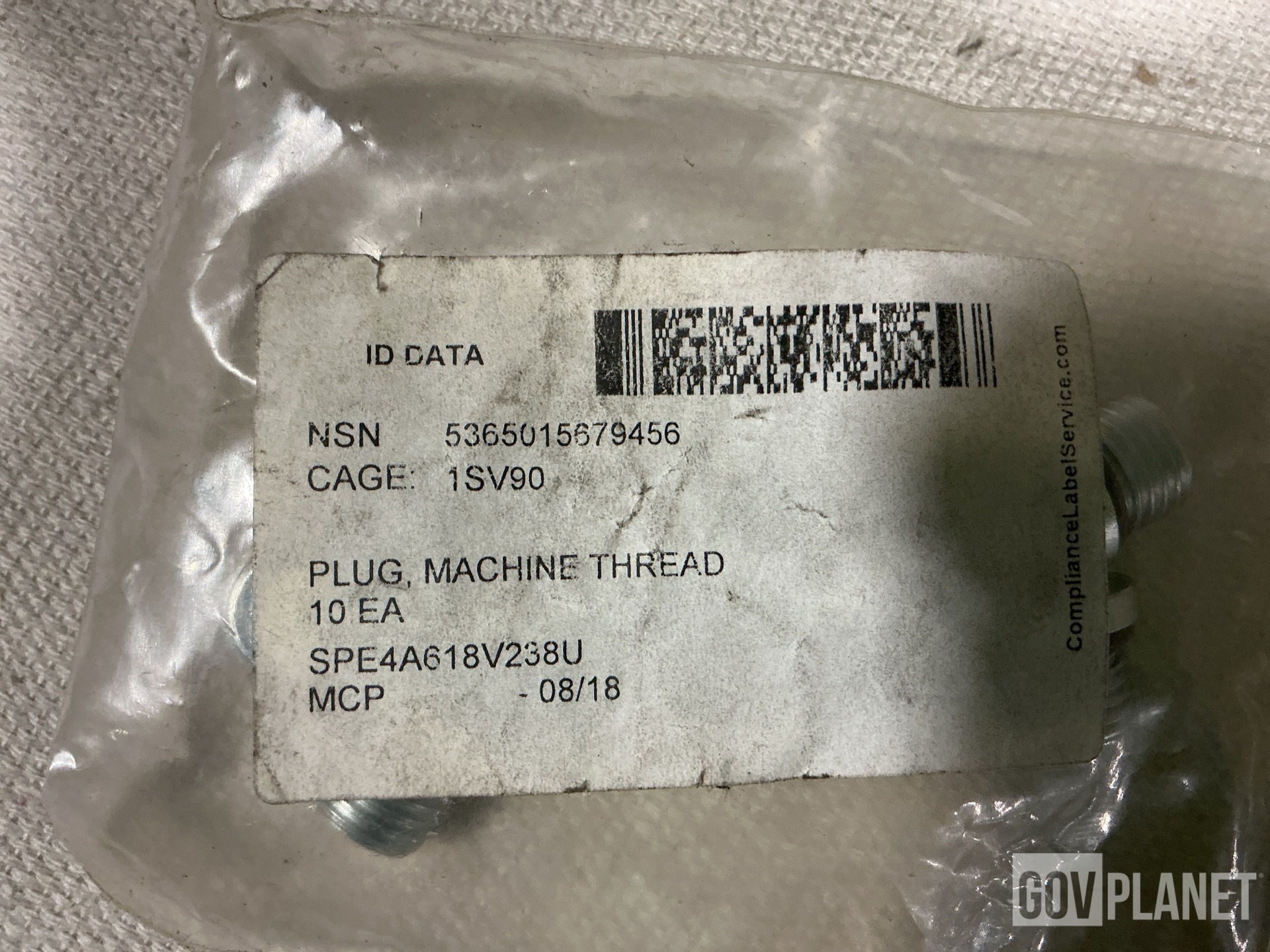 (119) Womack Machine Supply 6103004 Machine Thread Plugs