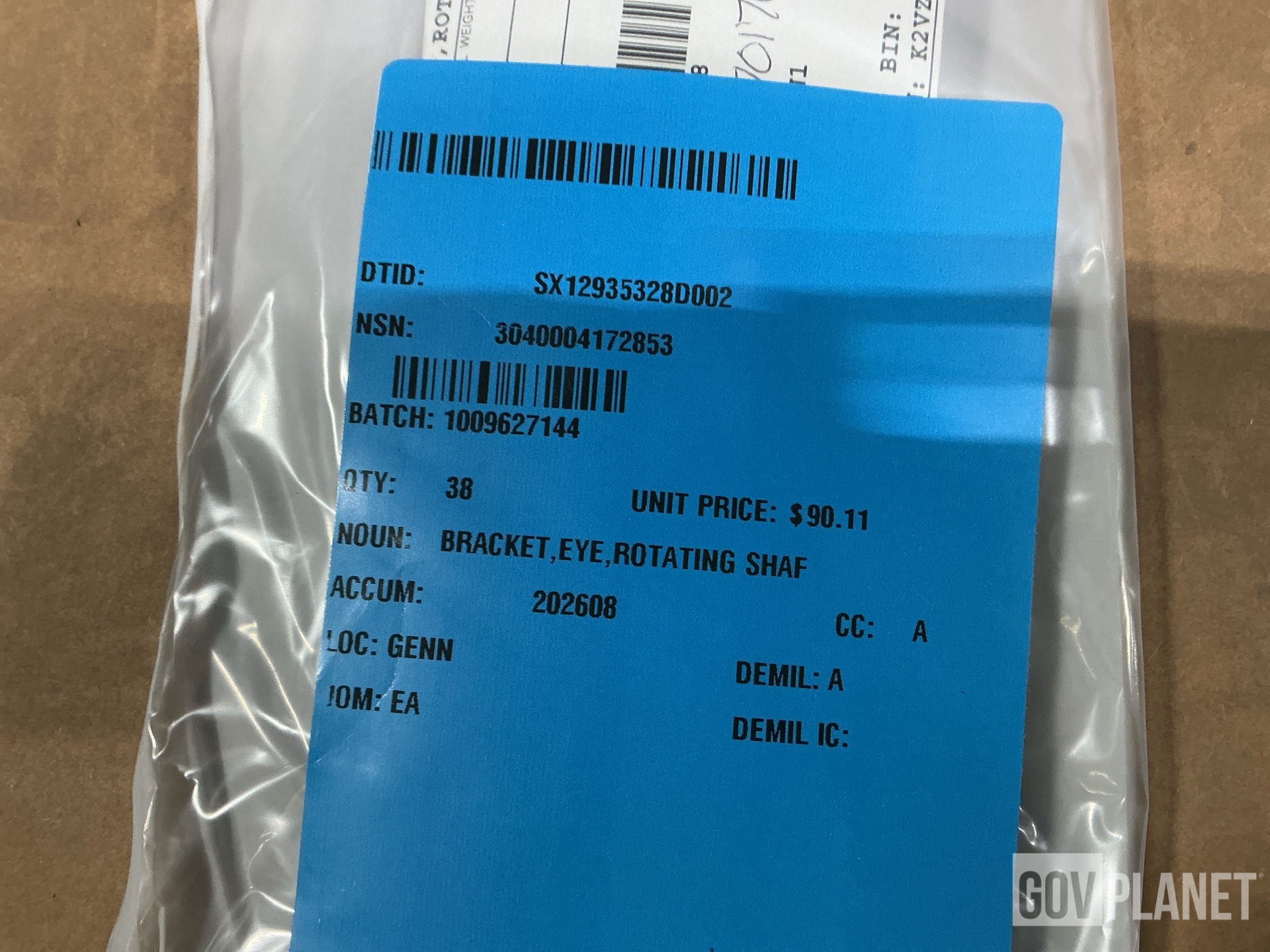 (38) Oxnard Precision Fabrication 11660850 Rotating Shaft Eye Brackets