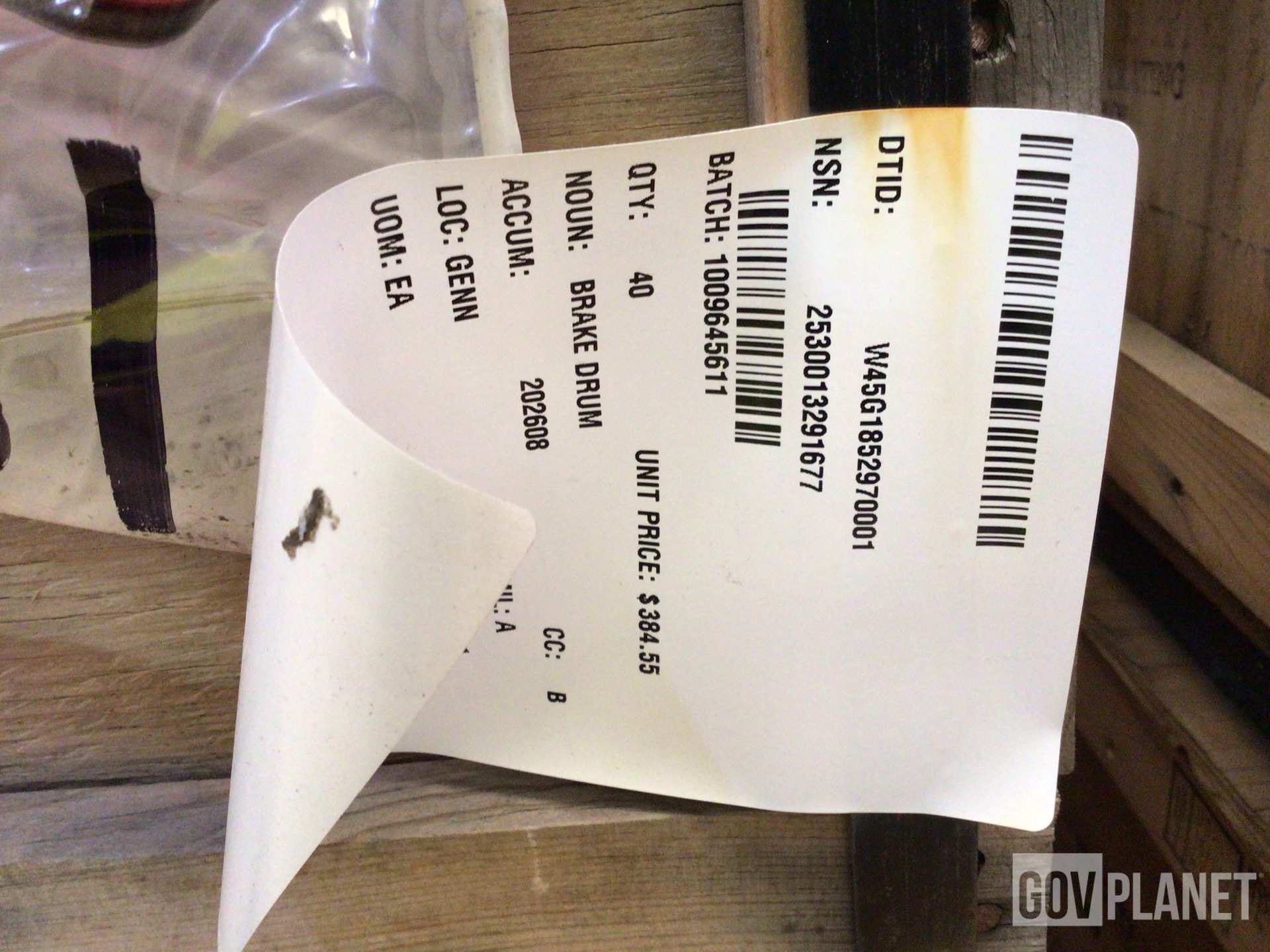 (20) Napco 3219-V-3688 Brake Drums