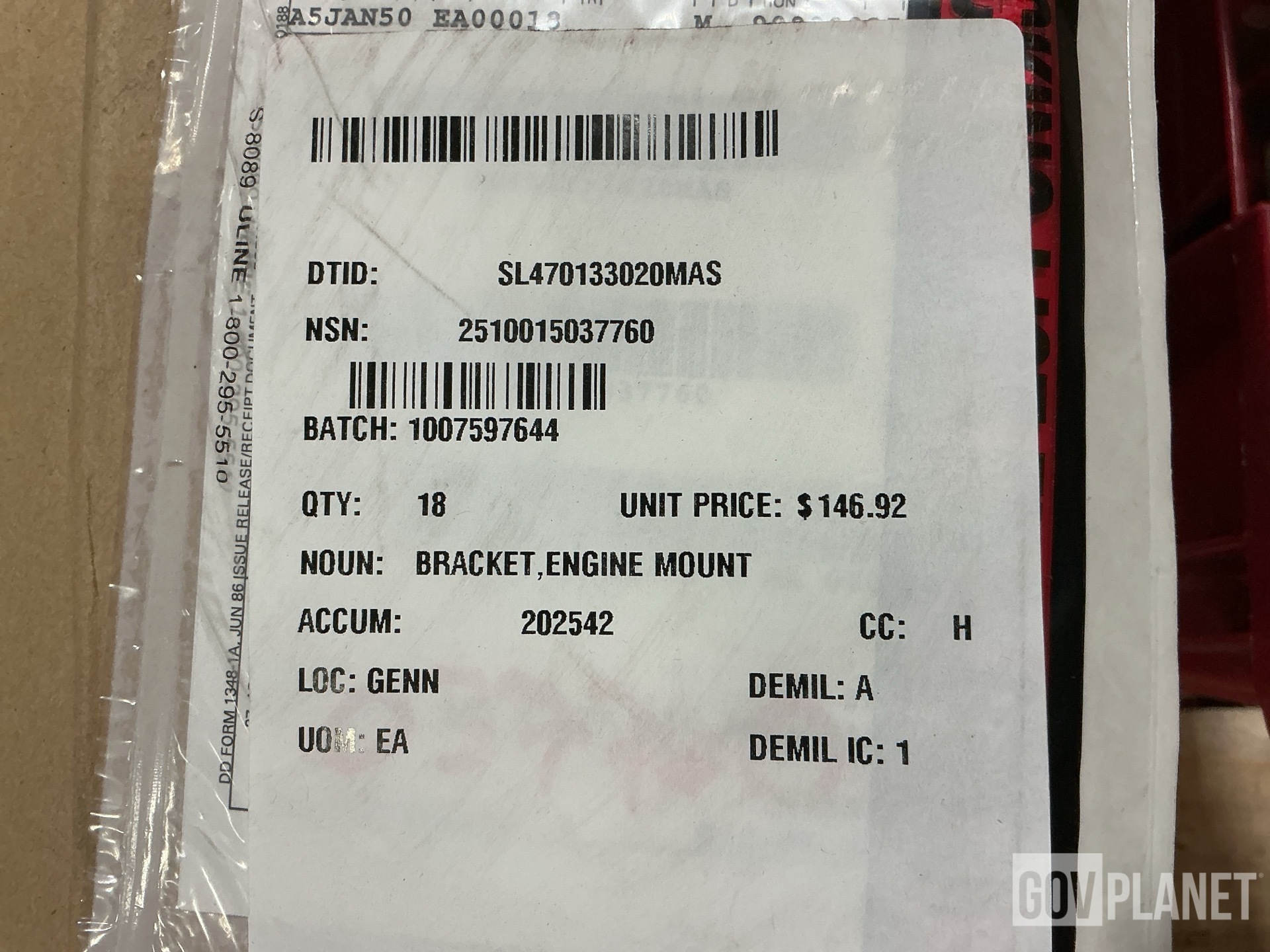 (18) Oshkosh 1303820 Engine Mount Brackets