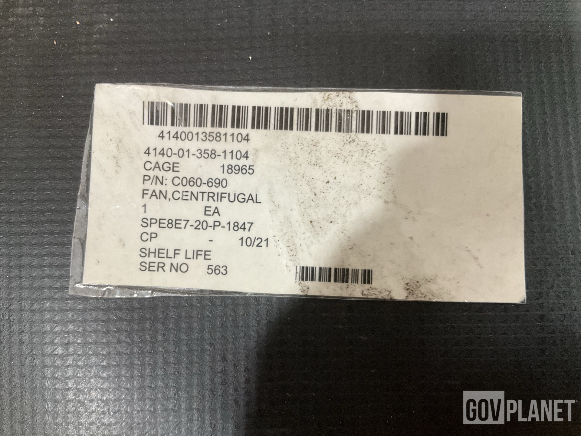 Dynamic Air Engineering C060-690 Centrifugal Fan