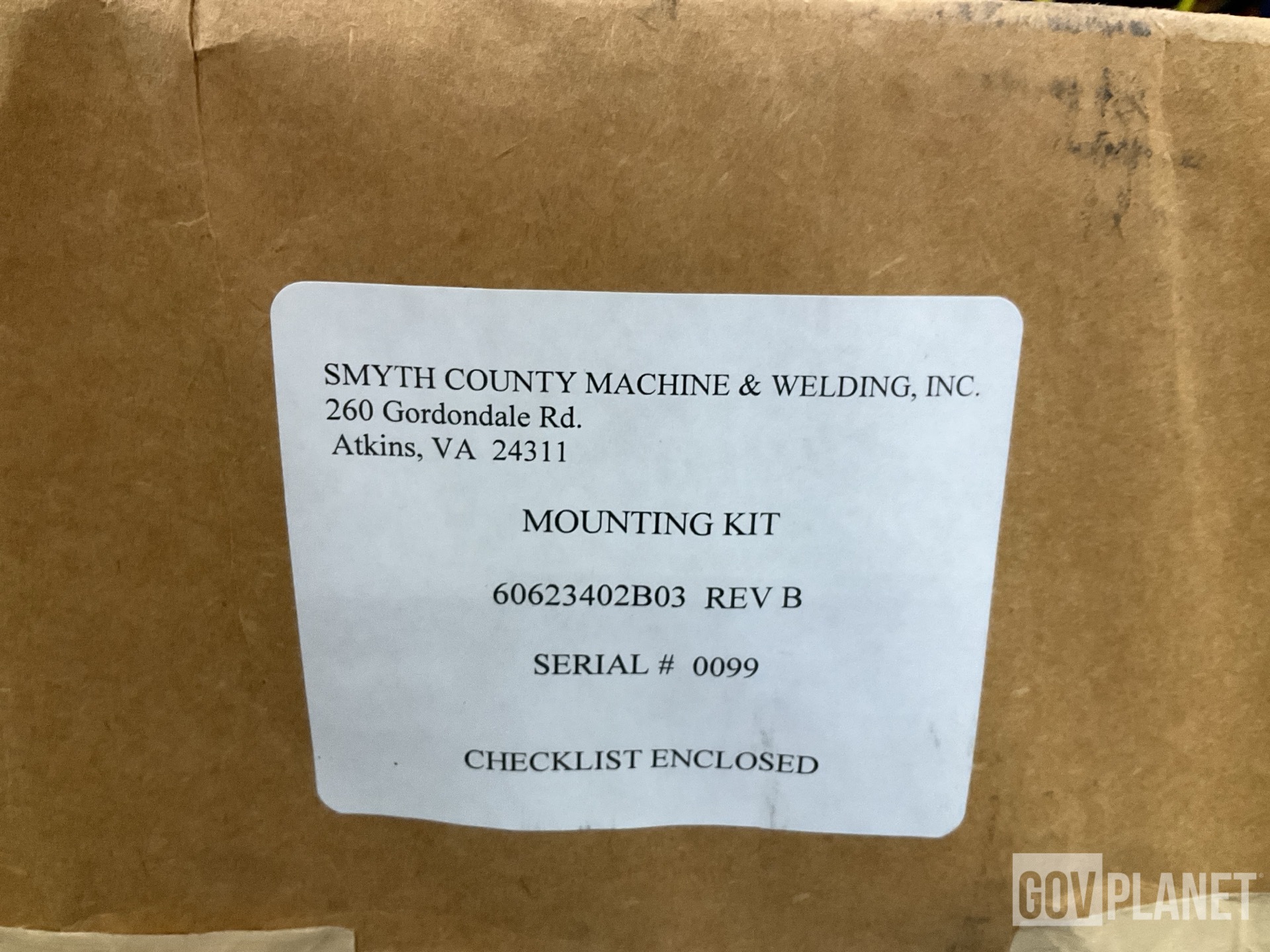 (8) Smyth County Machine & Welding 60623402B03 HMMWV Shelter Mounting Kits