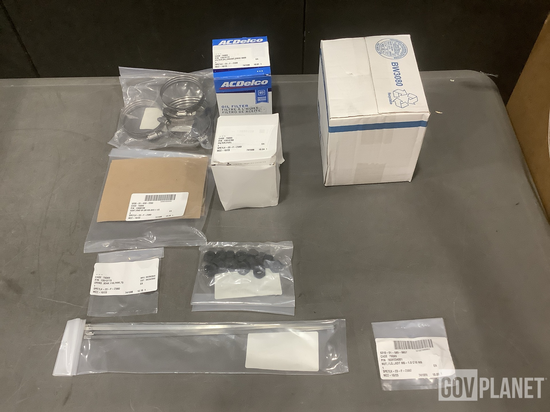 (3) Maintenance Kits, (1) Directional Control Linear Valve & Assorted Items