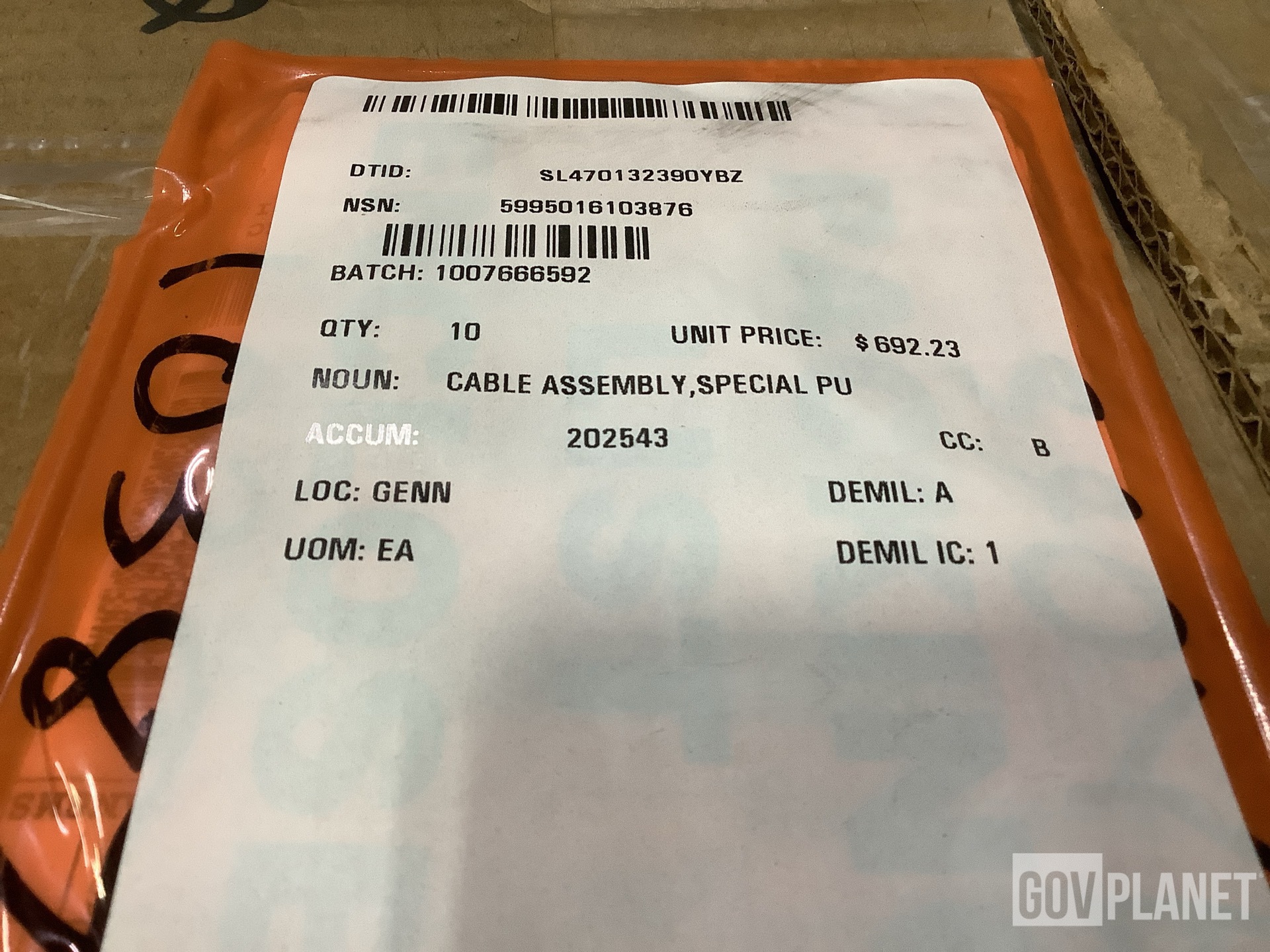 (10) Ibis Tek 006-0056-002 Electrical Special Purpose Cable Assemblies
