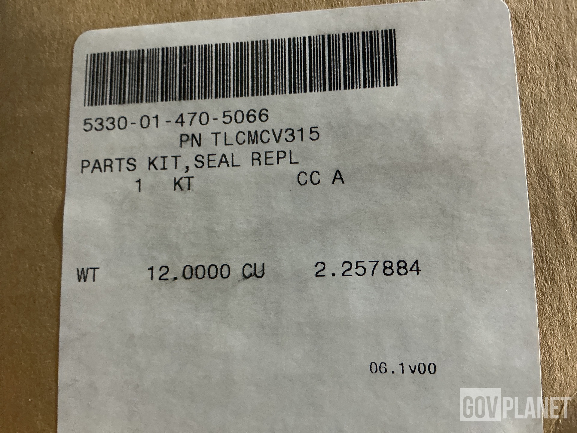 (3) Pattonair TLCMCV315 Seal Replacement Parts Kits