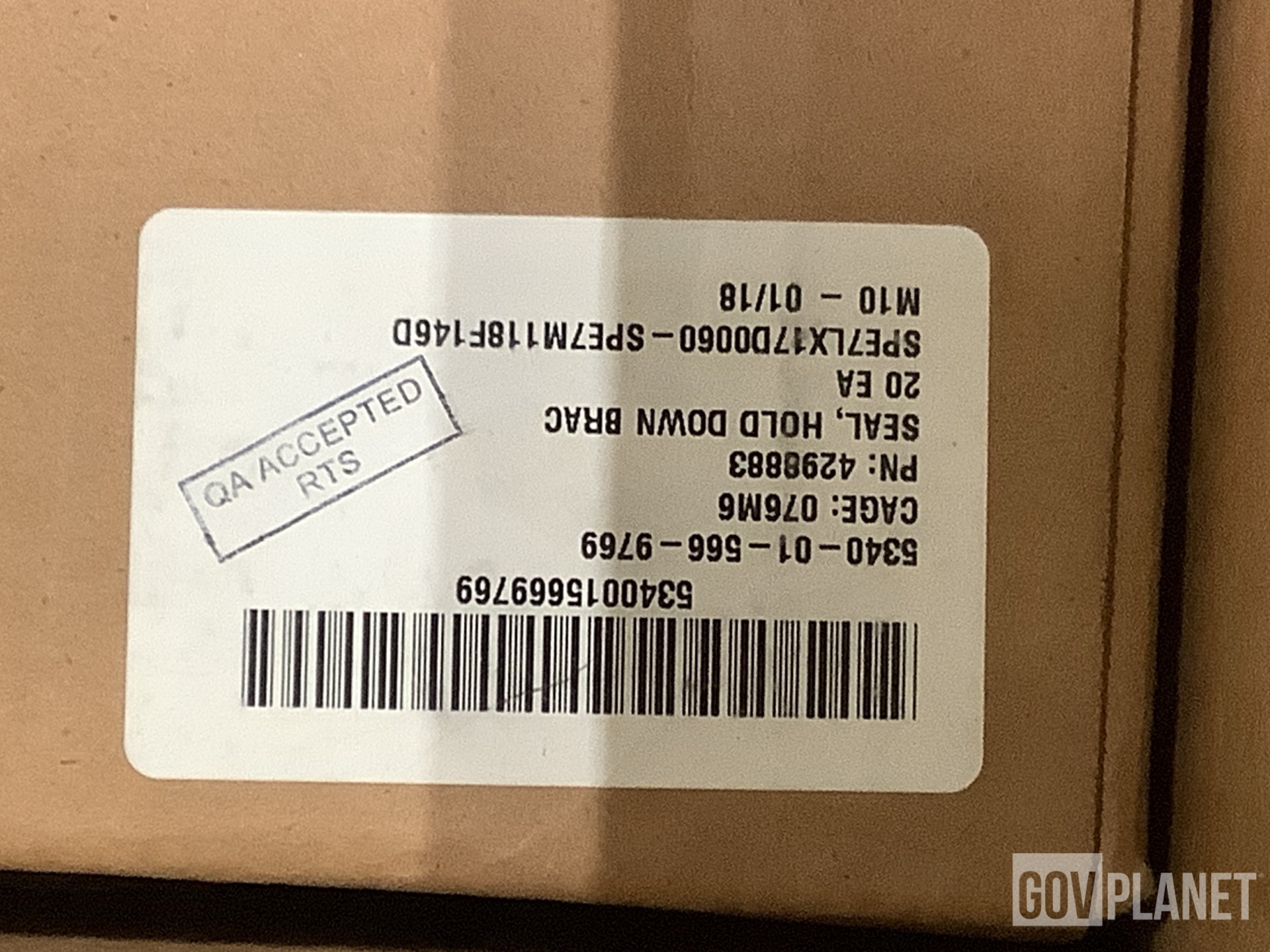 (90) BAE Systems 4298883 Hold Down Bracket Seals