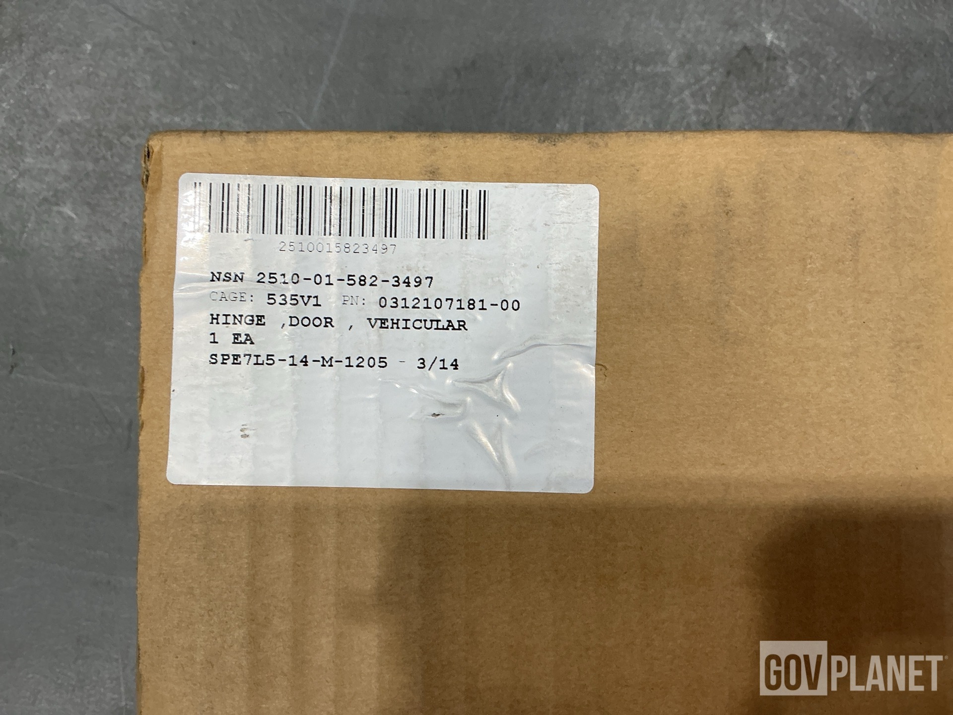 (11) Plasan North America 0312107181-00 Vehicular Door Hinges