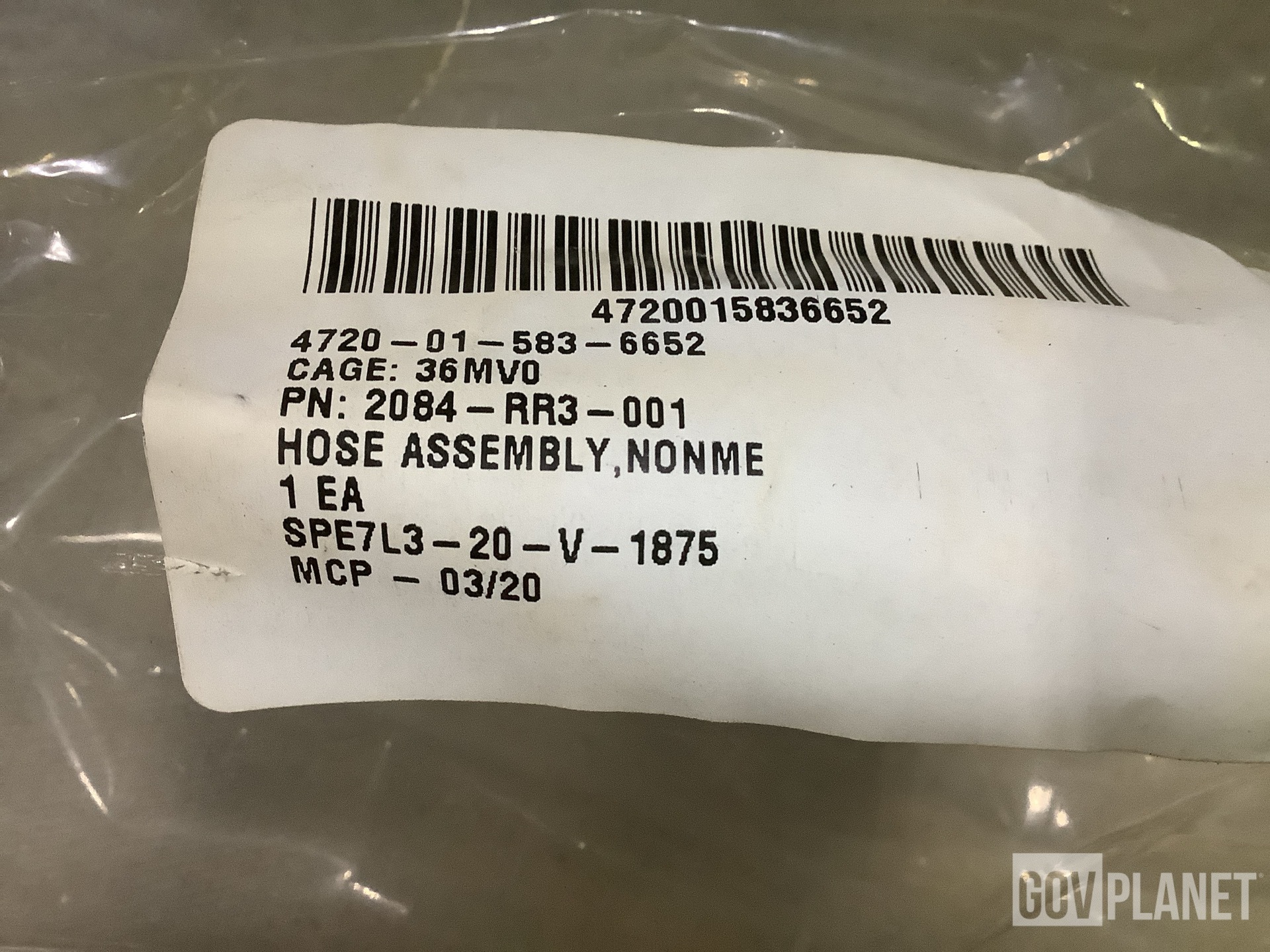 (14) Spartan Motors 2084-RR3-001 Non-Metallic Hose Assemblies