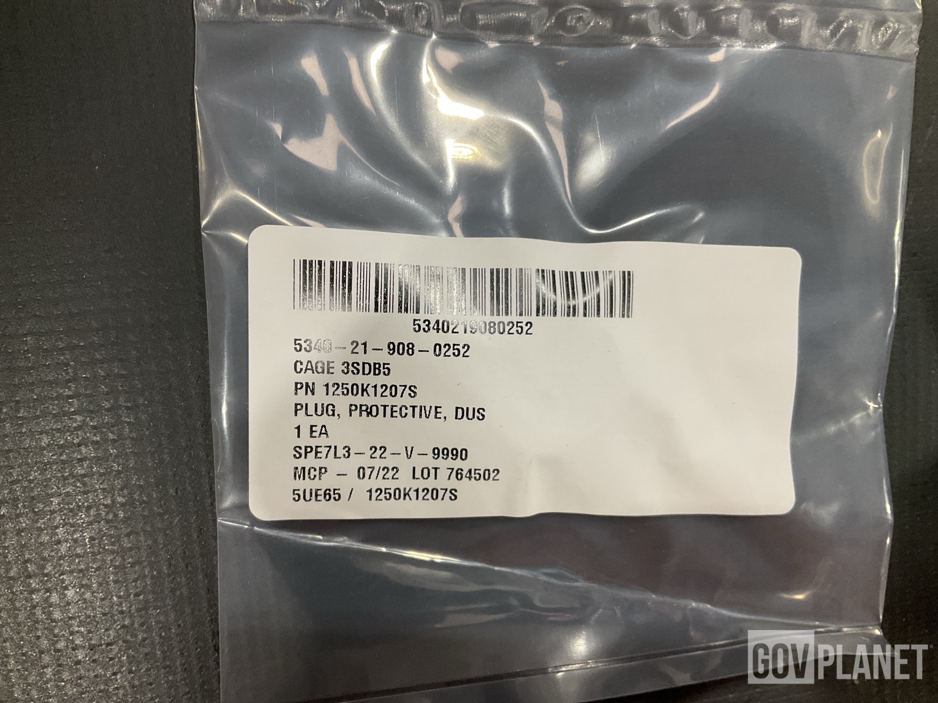 (331) ECI Defense 1250-K-1207S Dust & Moisture Seal Protective Plugs