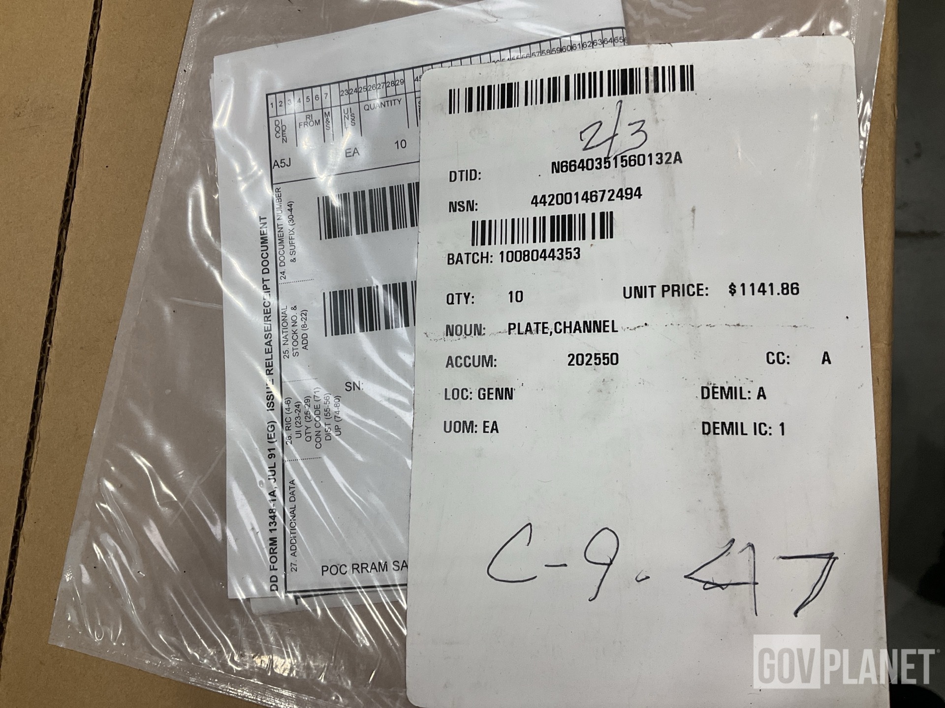 (10) ITT 4367241-0503 Channel Plates