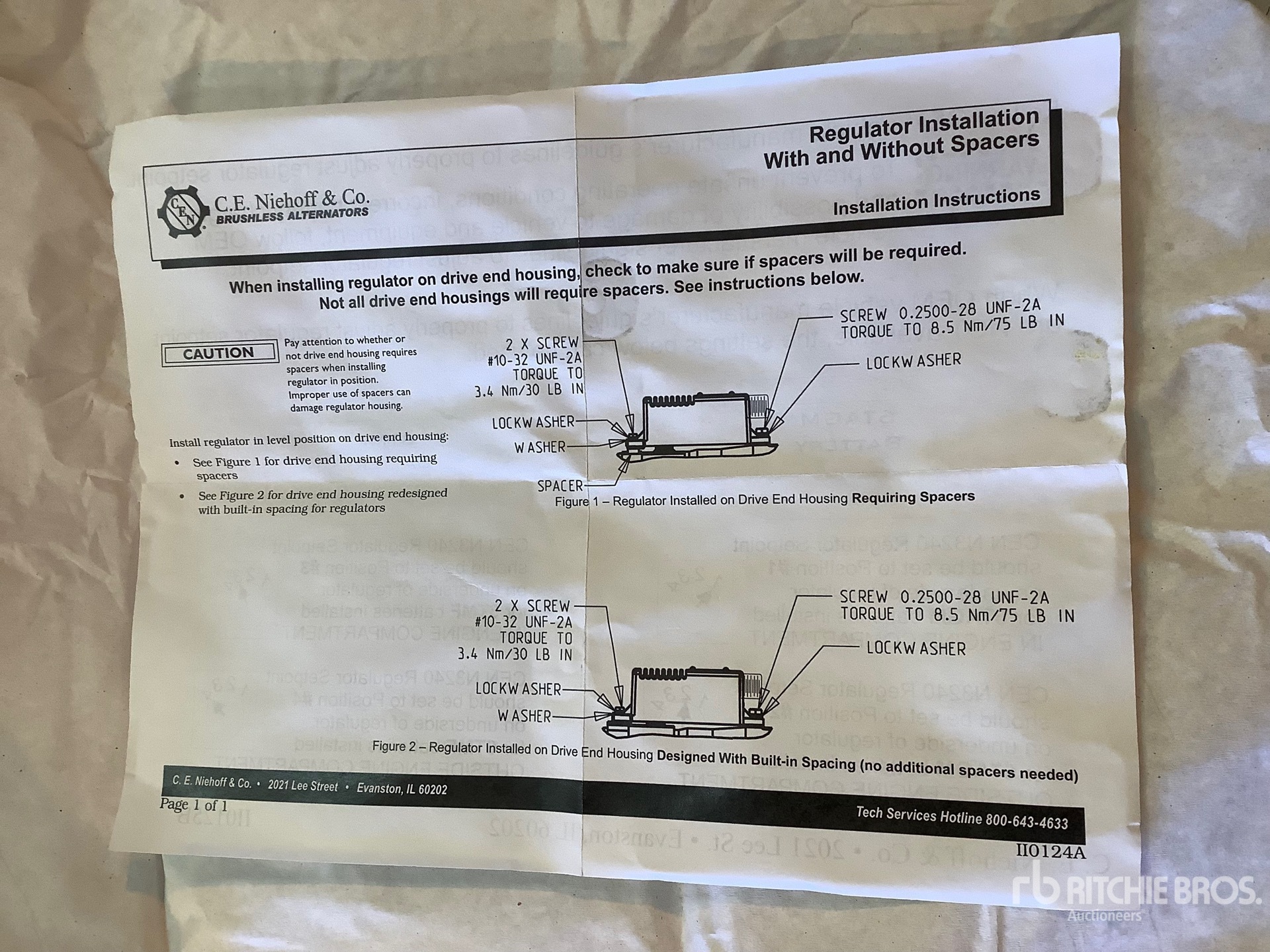 (3) Force Protection 570A Alternator Uplift Kits - Fits MRAP Cougar